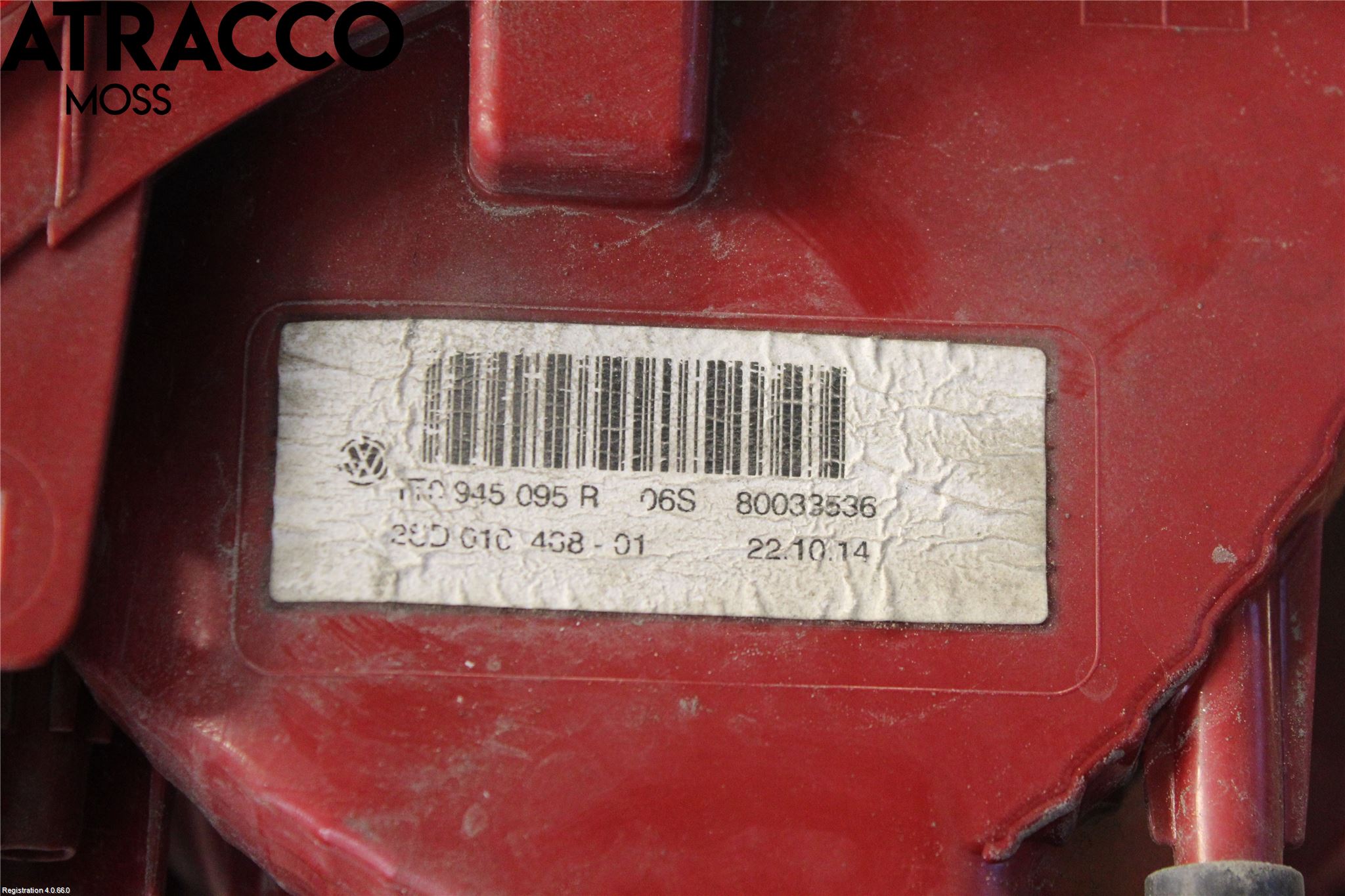 Volkswagen VW TOURAN 10-15 Baklykt Venstre