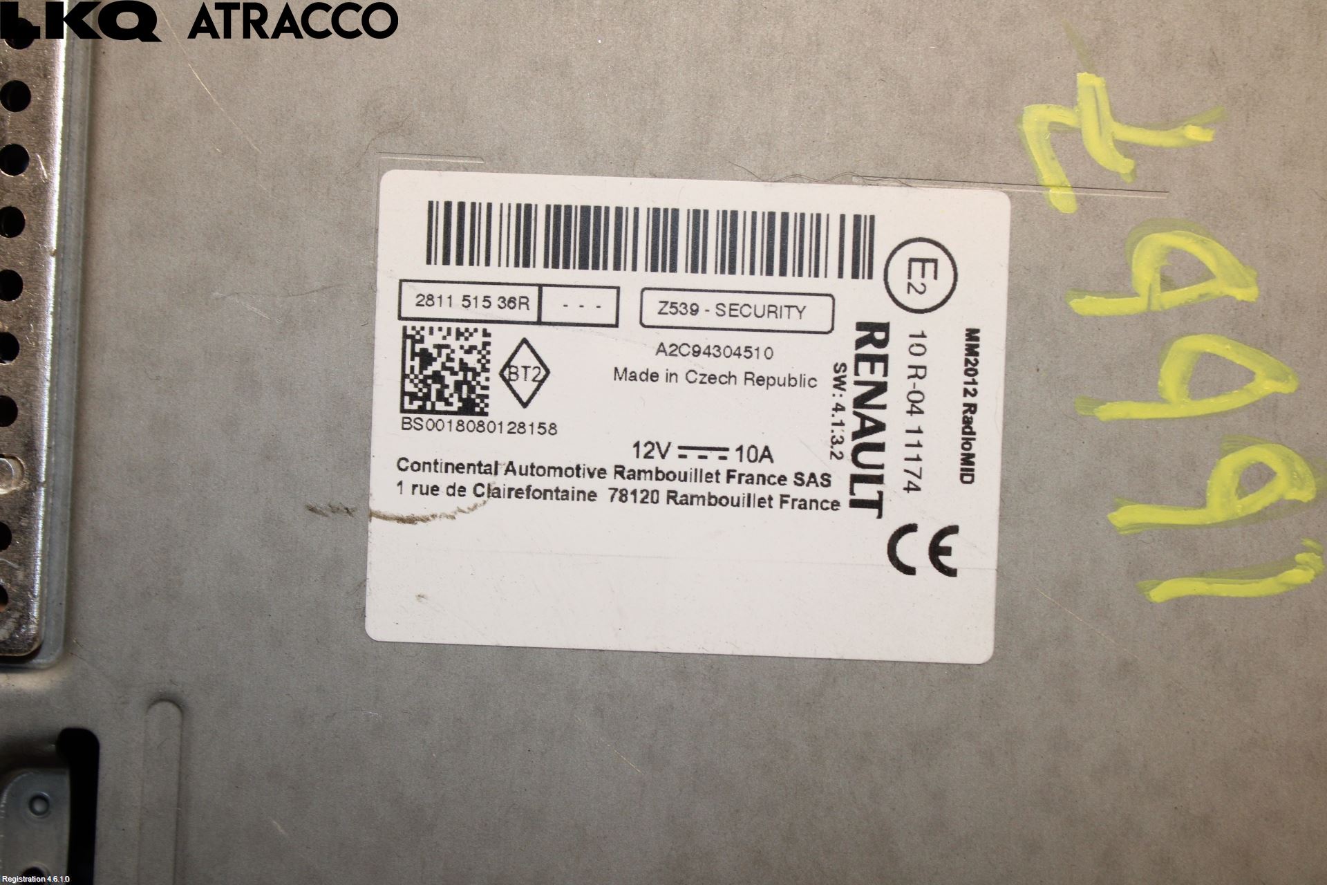 Renault ZOE/E-TECH 13- Stereo Radio