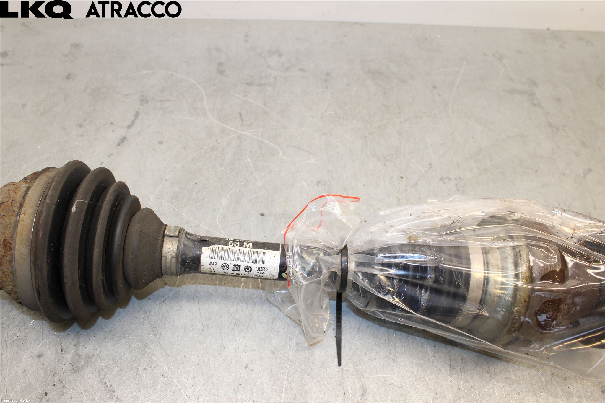 Volkswagen VW TIGUAN 07-16 Drivaksel Foran Kompl Venstre