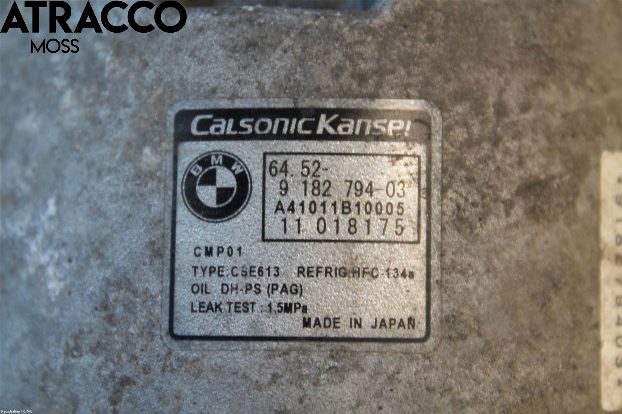 BMW 3 E90/91 SED/TOU 05-12 Varme Ac Kompressor