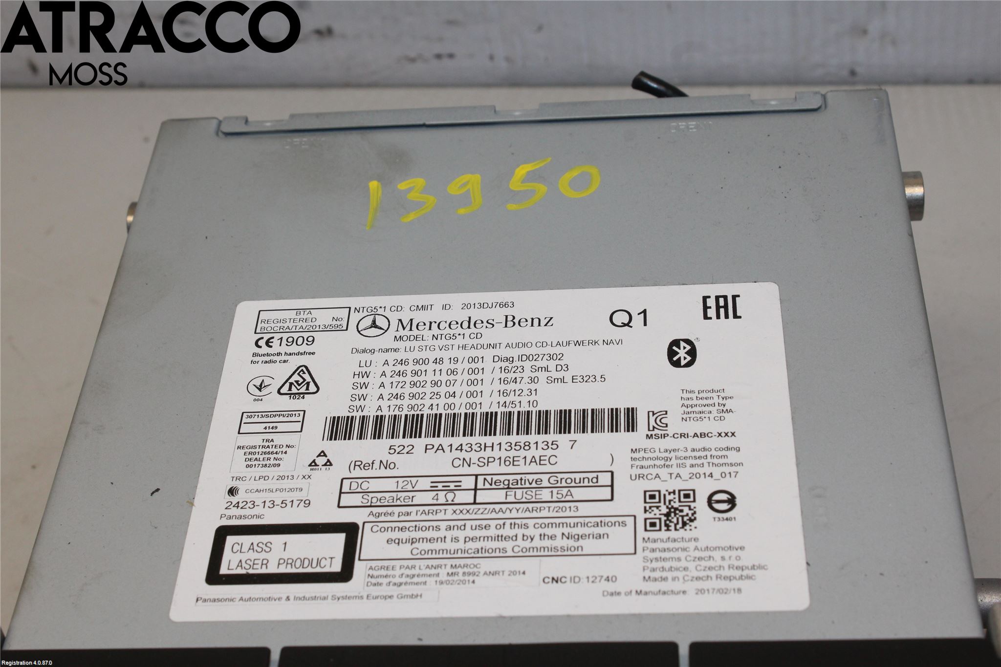 Mercedes-Benz MB GLA-KLASS (X156) 13-20 Stereo Radio