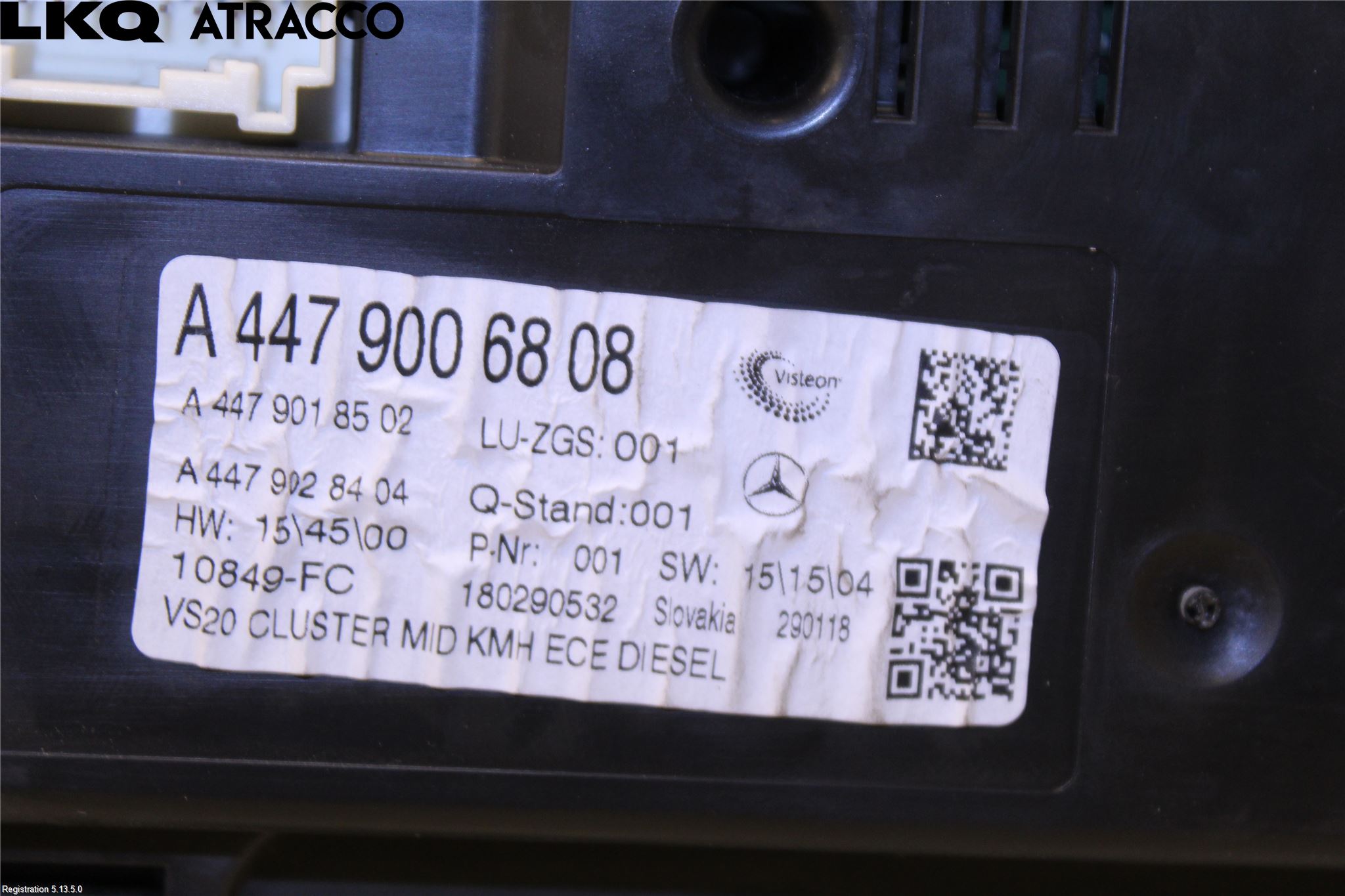 Mercedes-Benz MB VITO/V-KLASS (W640,W447,W448) 14- Instr Kombinert