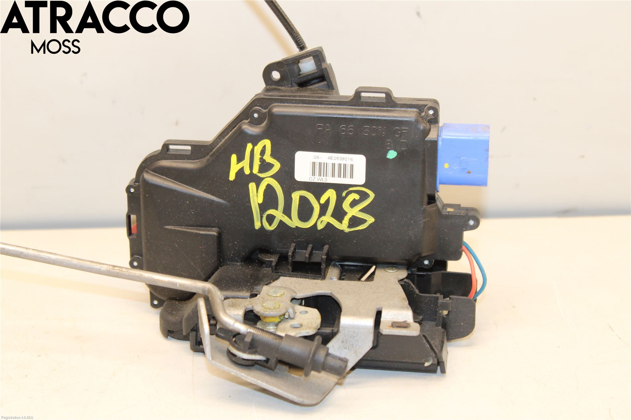 Audi A8/S8 4E  02-09 Dørlås - Låsekasse