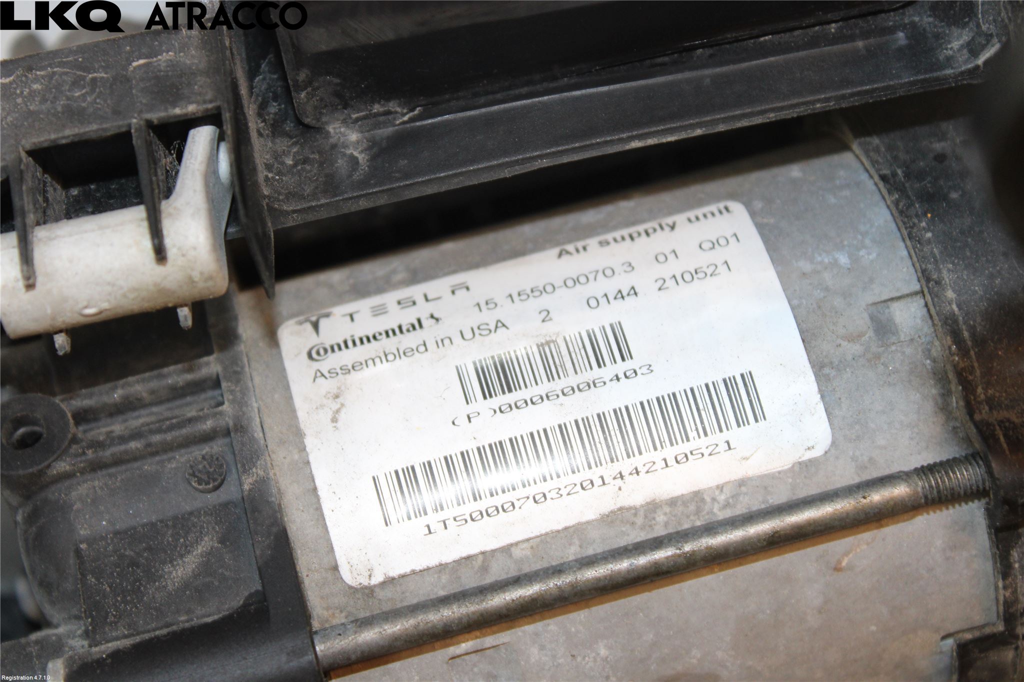 Tesla MODEL S 13- Fjæring Kompressor Støtd-Fjæri