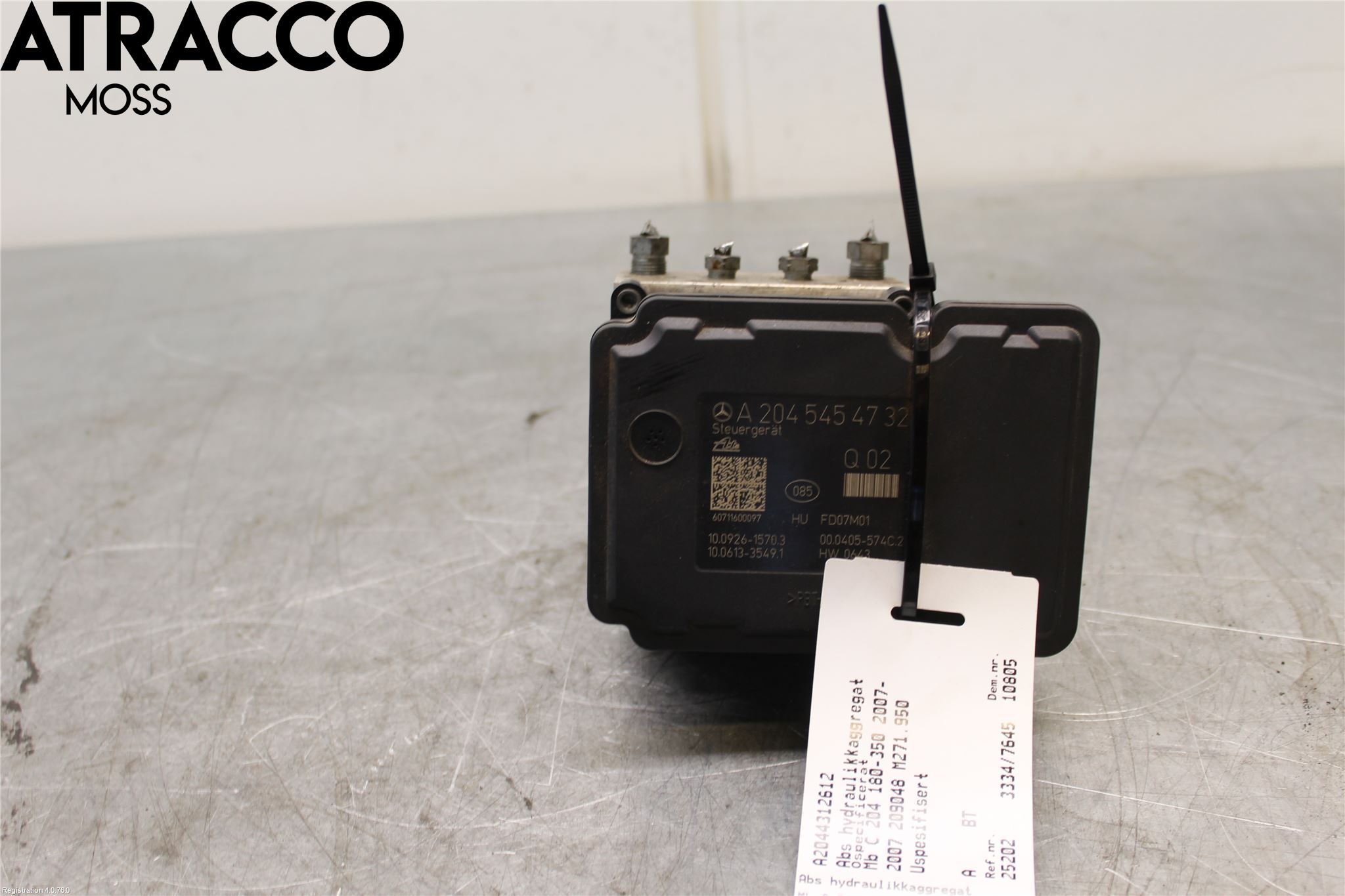 Mercedes-Benz MB C-KLASS (W204) 07-15 Abs Hydraulikkaggregat