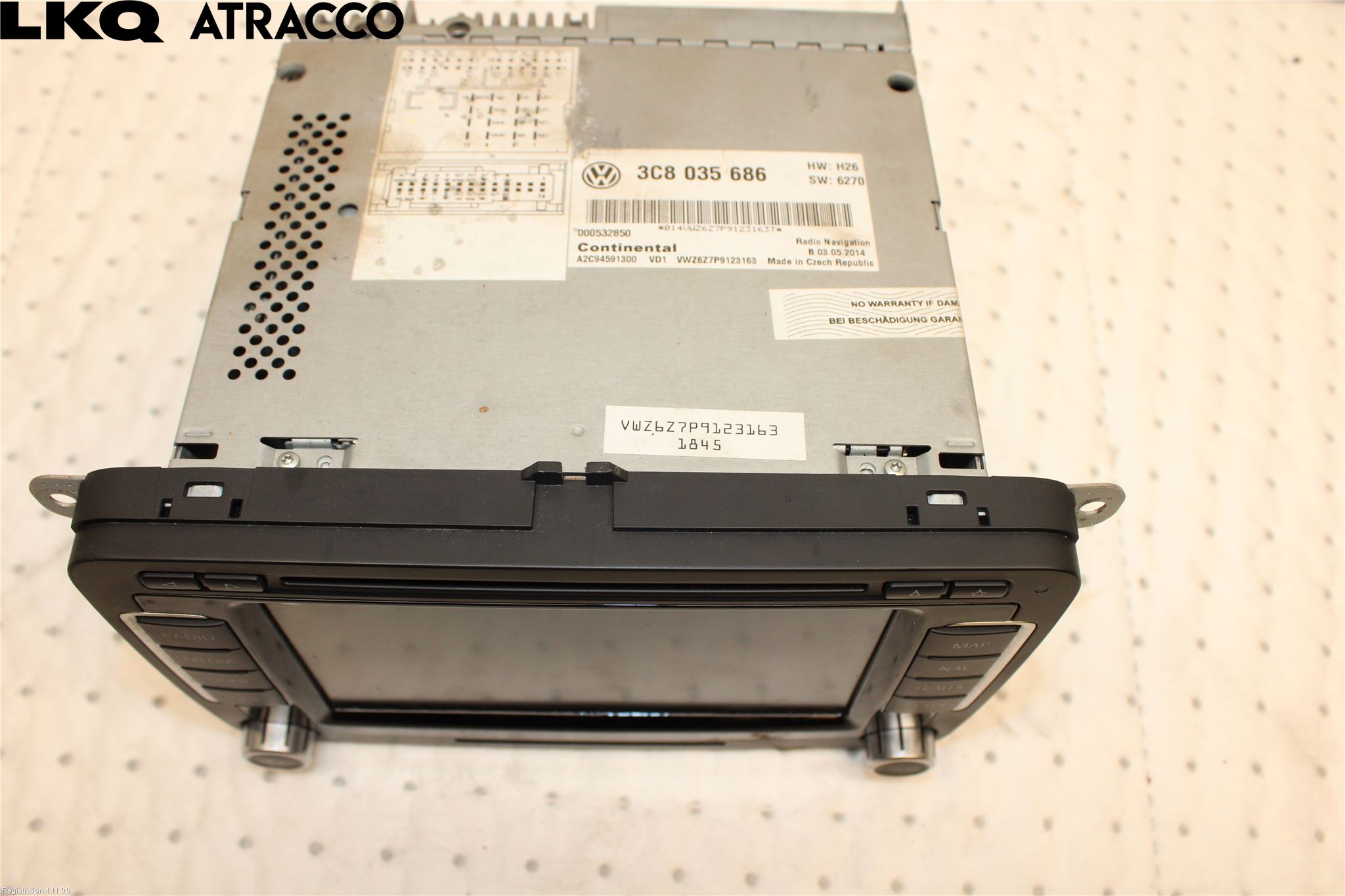 Volkswagen VW GOLF VI 09-13 Multifunktionsdisplay