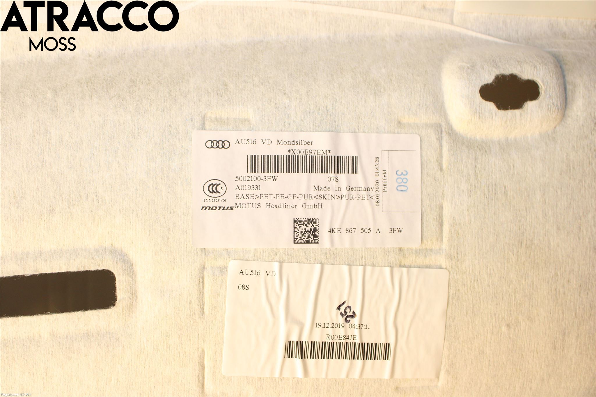 Audi E-TRON, S GE 19- Innr Innertak (Taktrekk)