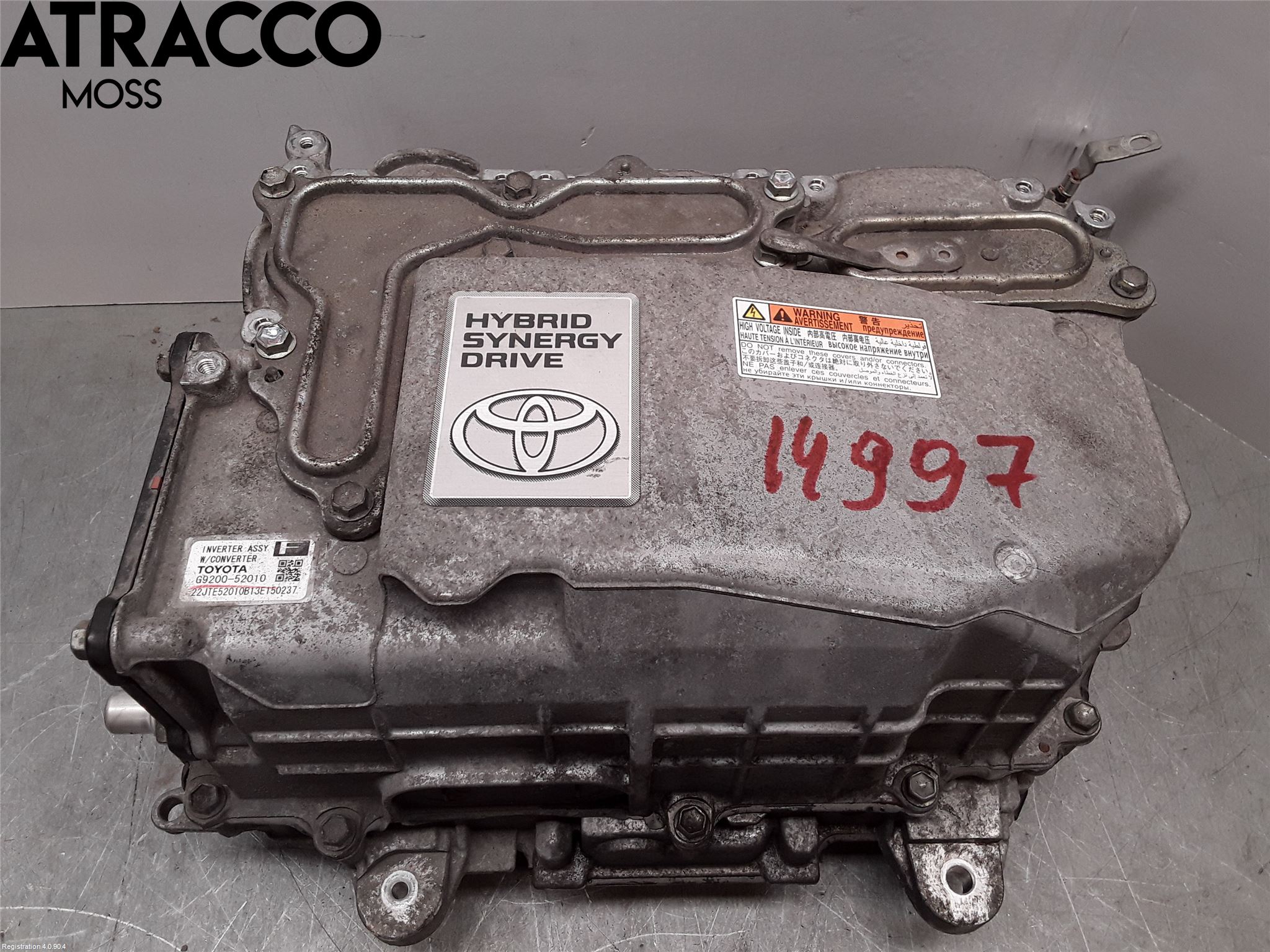 Toyota YARIS XP130 12-14 Inverter Hybrid