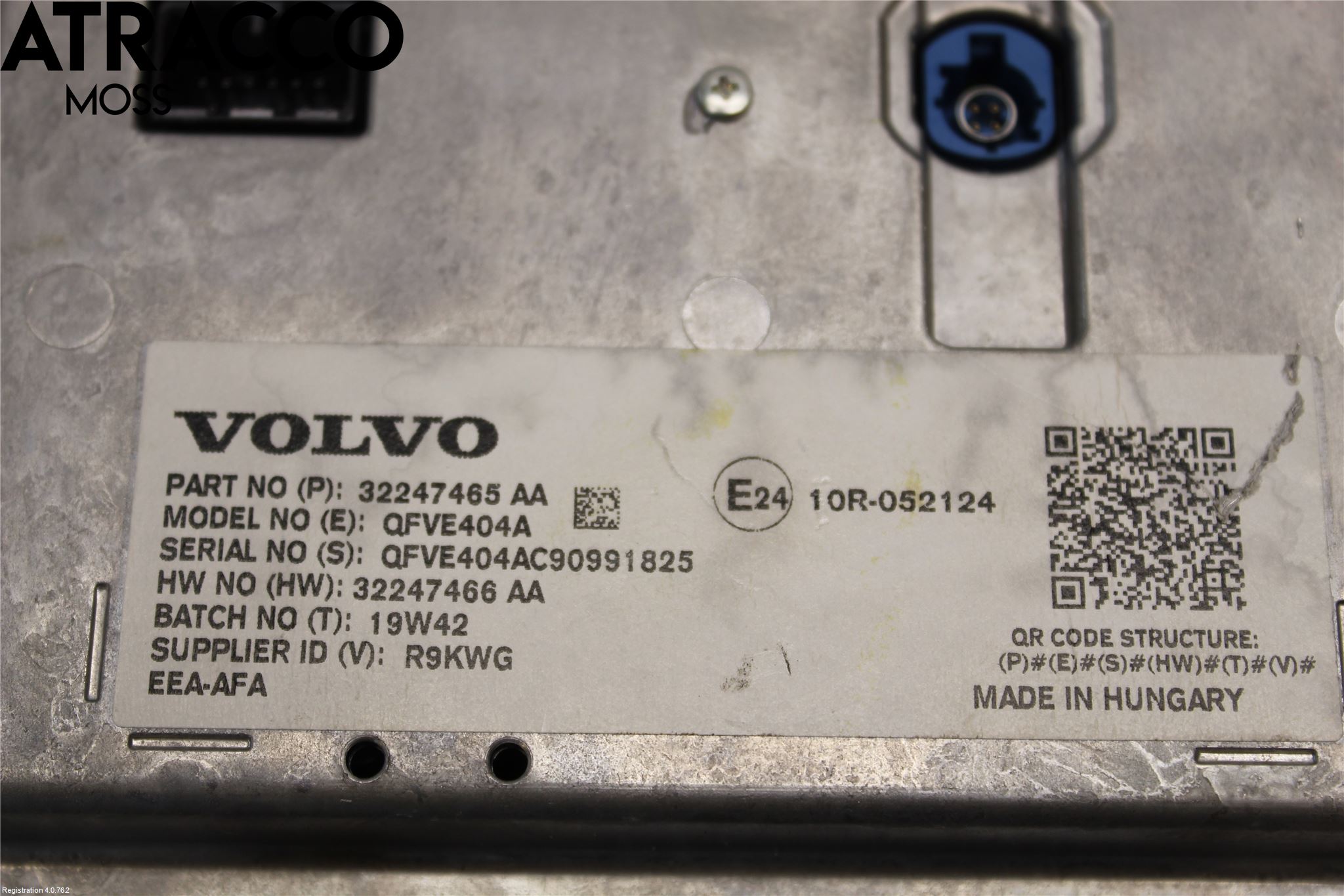 Volvo XC40/RECHARGE 18- Multifunktionsdisplay