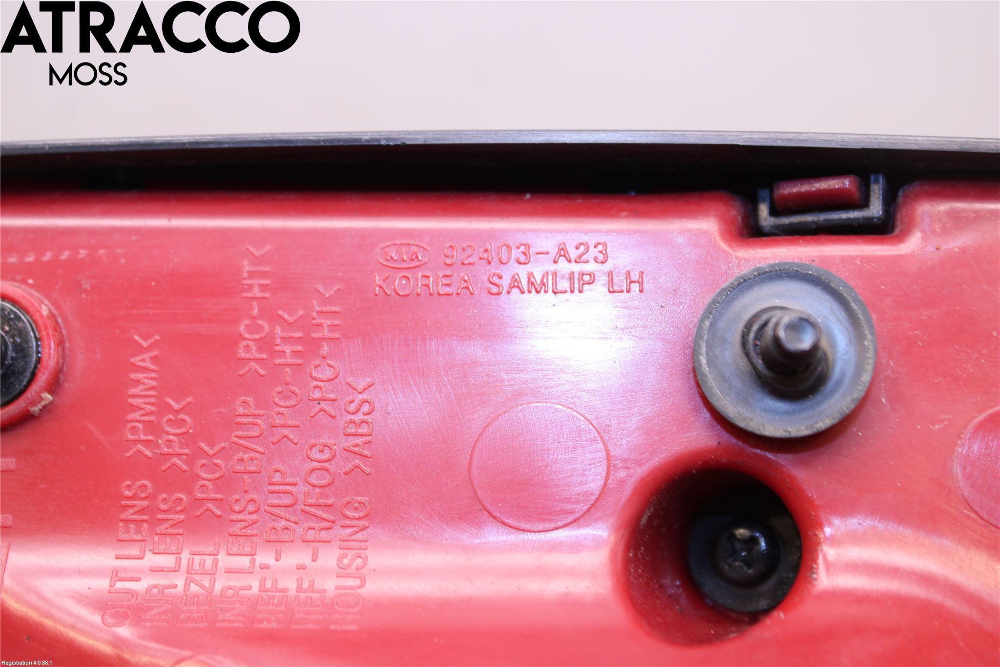 Kia CEED 12-18 Baklykt Venstre  På Luke(Indre