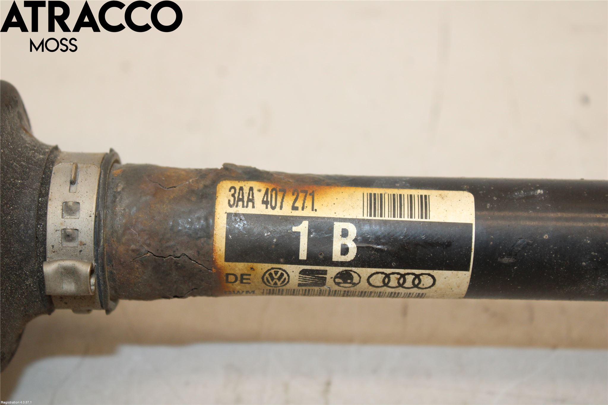 Volkswagen VW CADDY 11-15 Drivaksel Foran Kompl Venstre