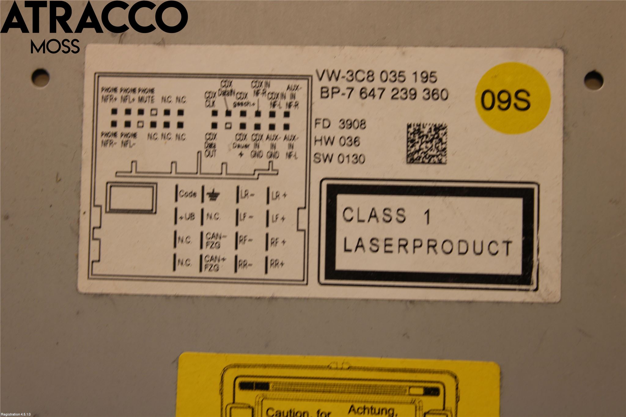 Volkswagen VW TIGUAN 07-16 Stereo Radio Med Cd