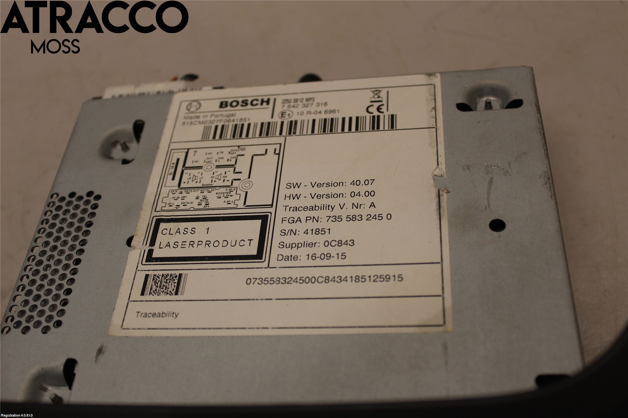 Peugeot BIPPER Stereo Radio Med Cd