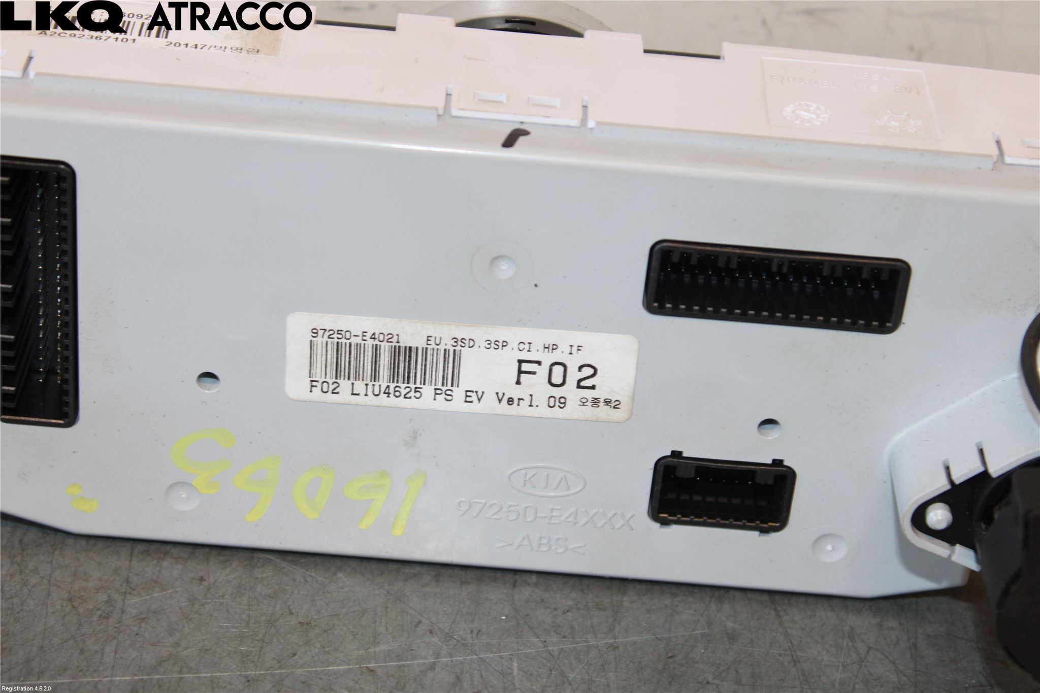 Kia SOUL 09- Varme Ac Betjening-Display