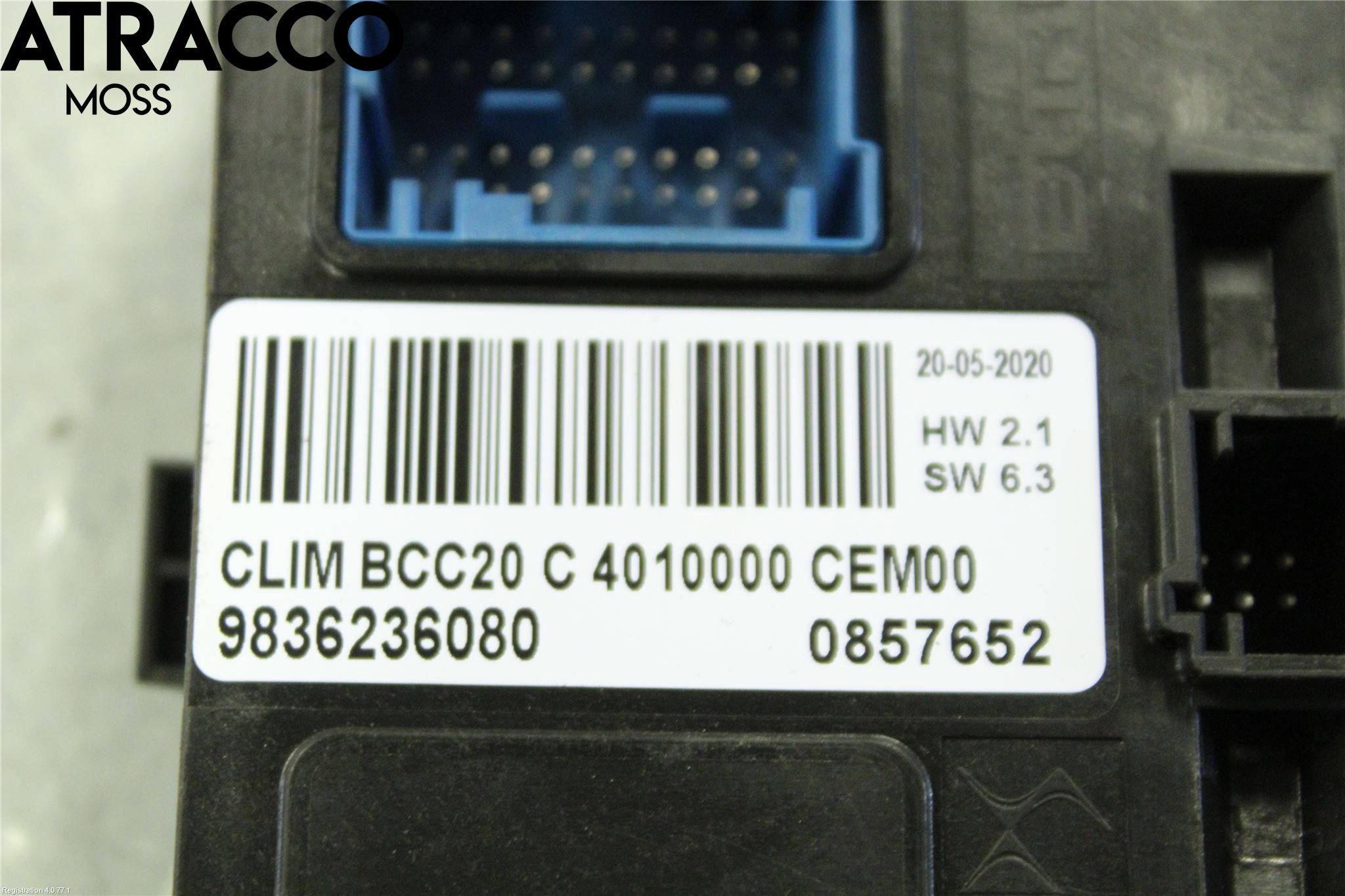 Peugeot 2008/E-2008 20- Styreenhet Øvrig