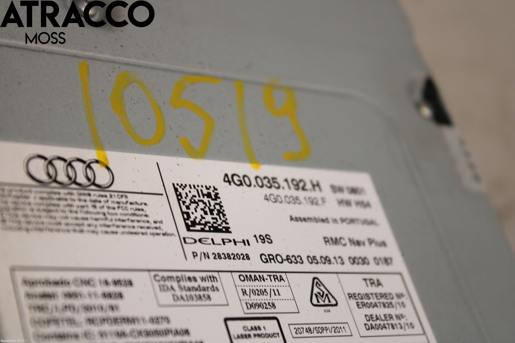 Audi A6/S6 4G 11-18 Stereo Radio Med Cd