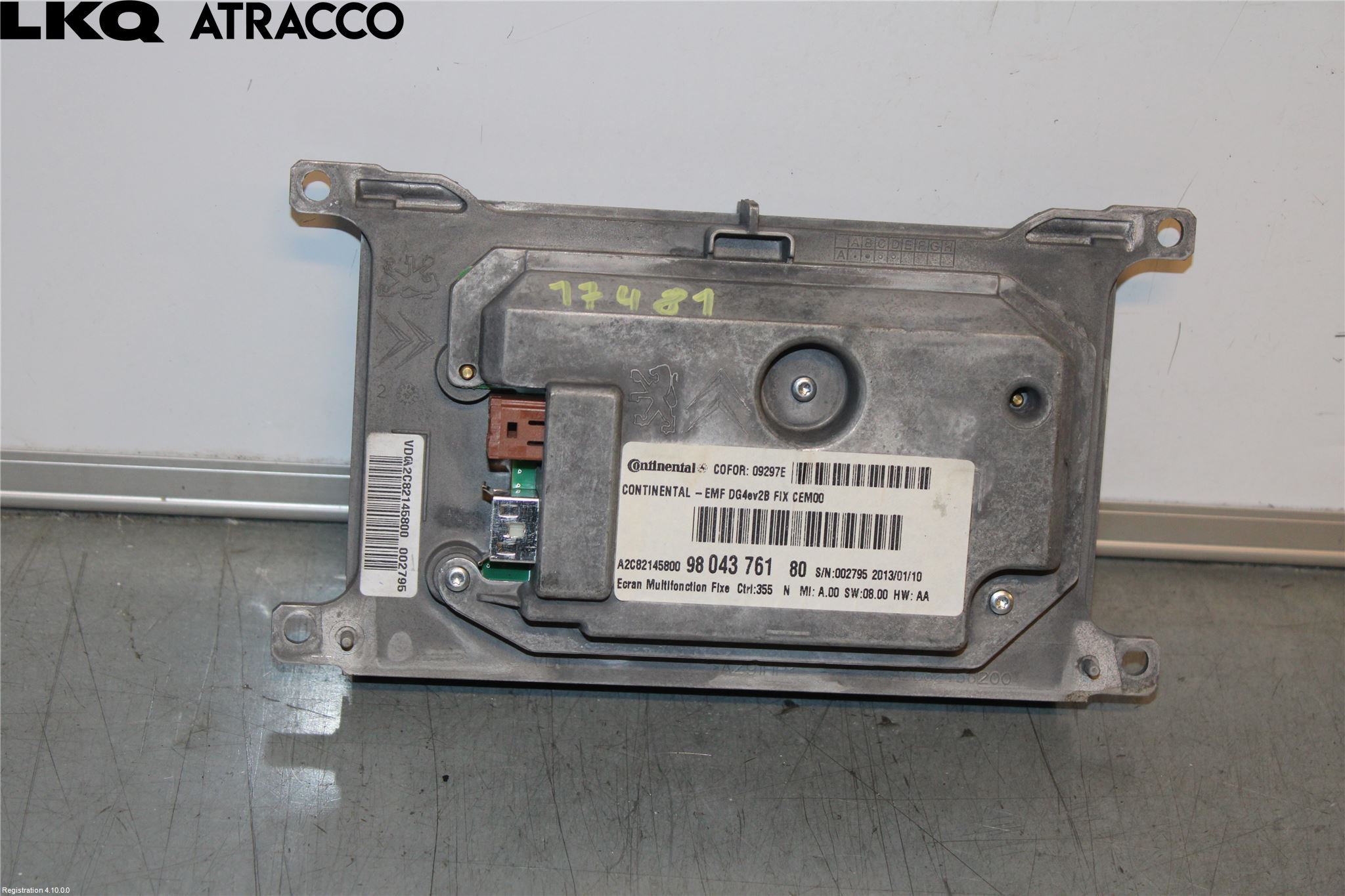 Peugeot 508 11-18 Multifunktionsdisplay