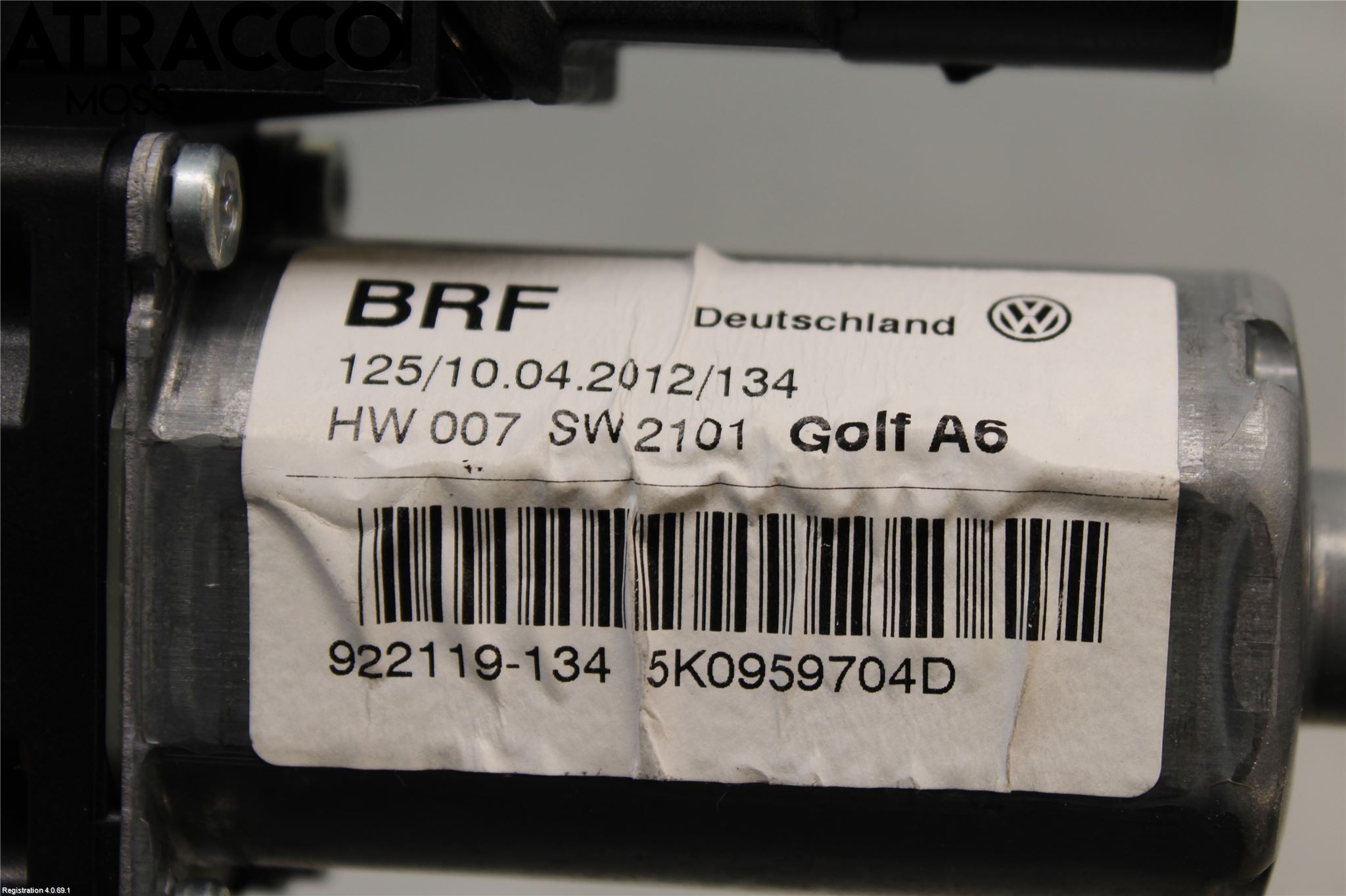 Volkswagen VW GOLF VI 09-13 Vindusheismotor