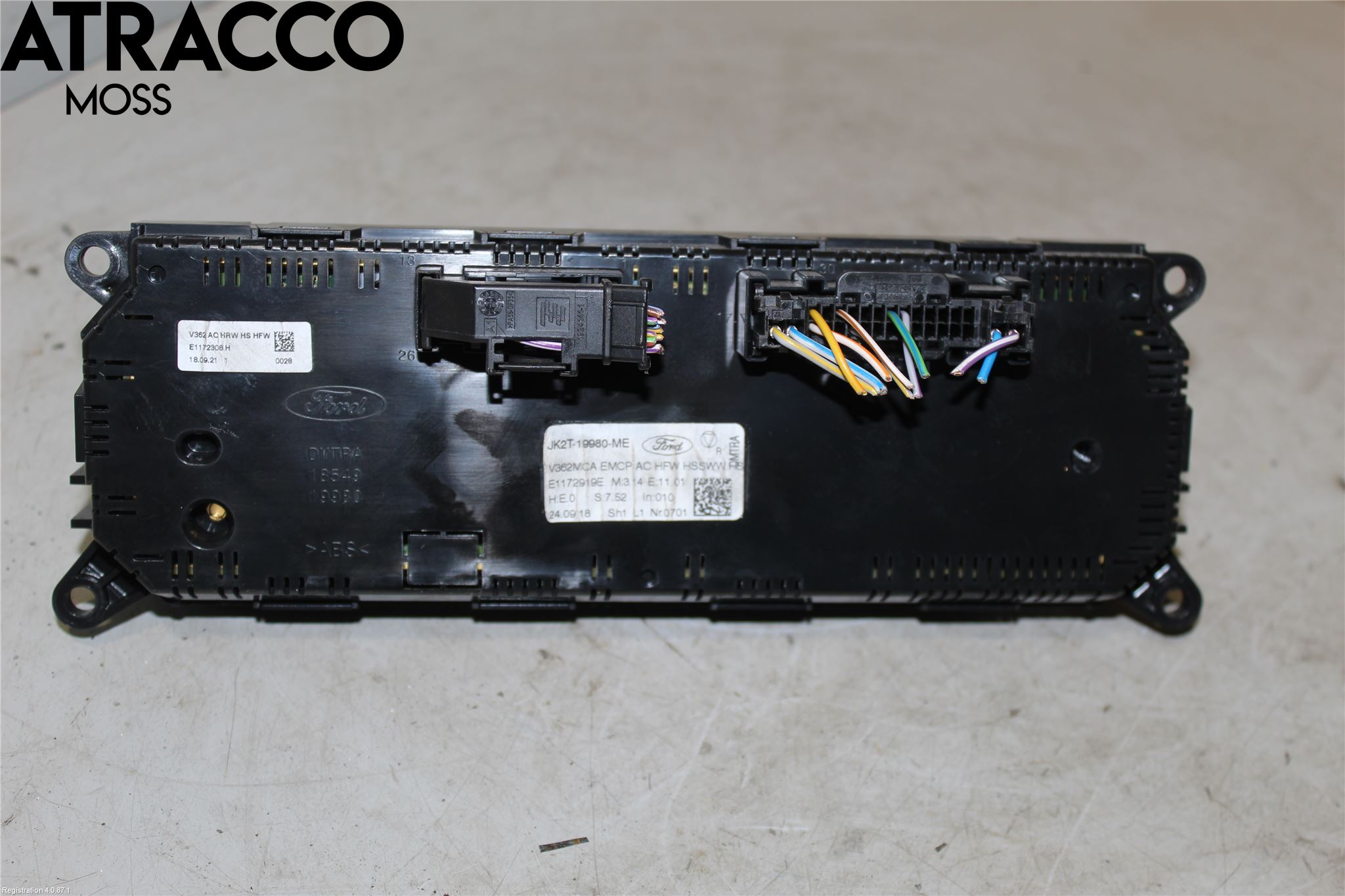 Ford TRANSIT SKÅP/BUSS 14-22 Varme Ac Betjening-Display