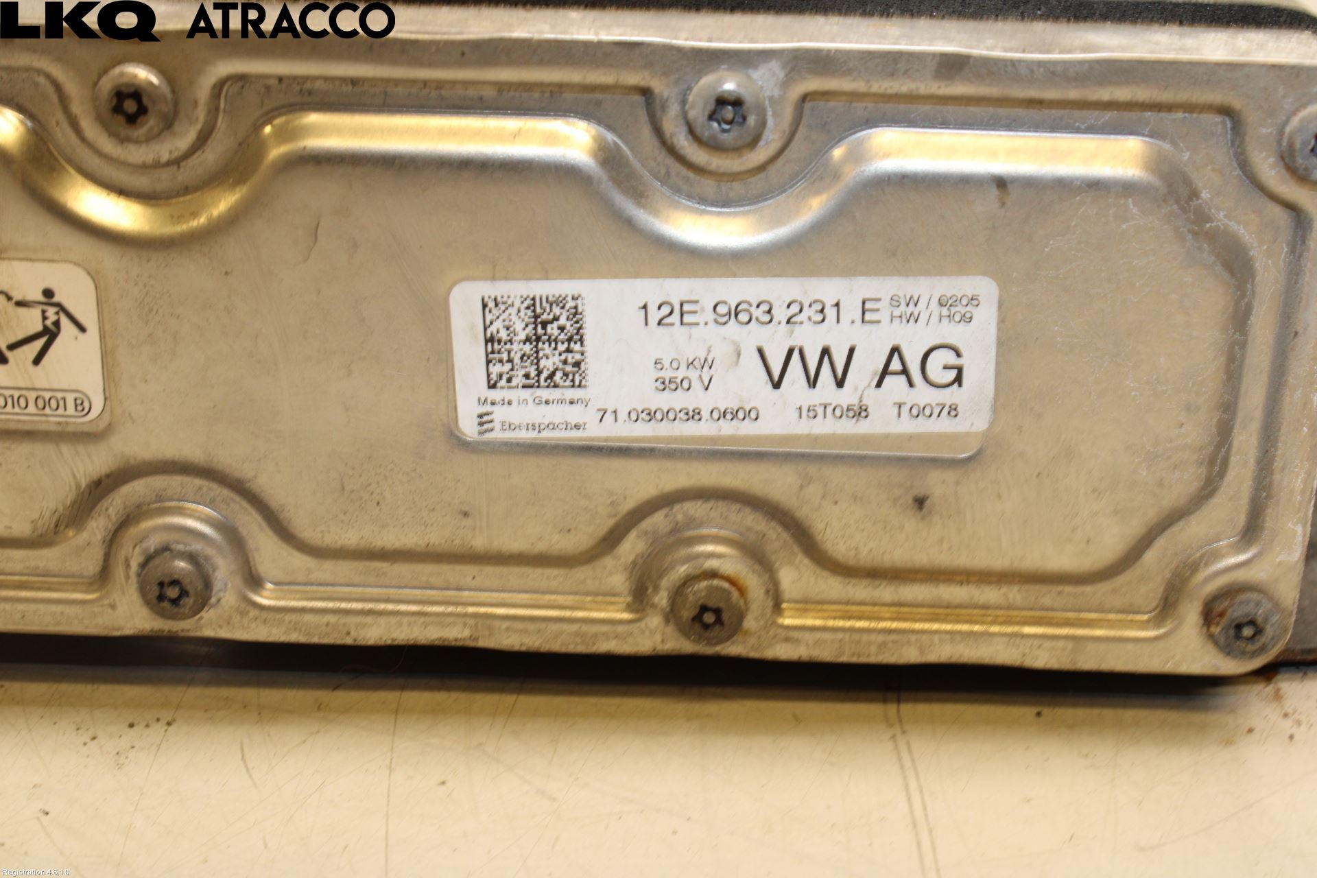 Volkswagen VW GOLF / E-GOLF VII 13-20 Motorvarmer Elektrisk