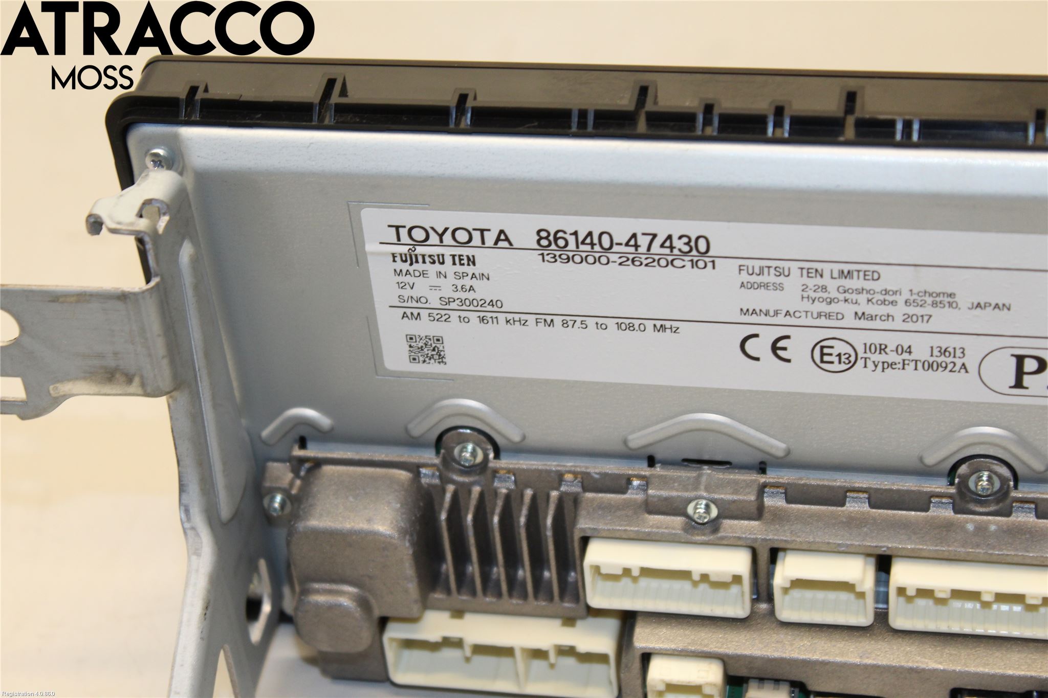 Toyota PRIUS (ZVW50) 16-21 Multifunktionsdisplay