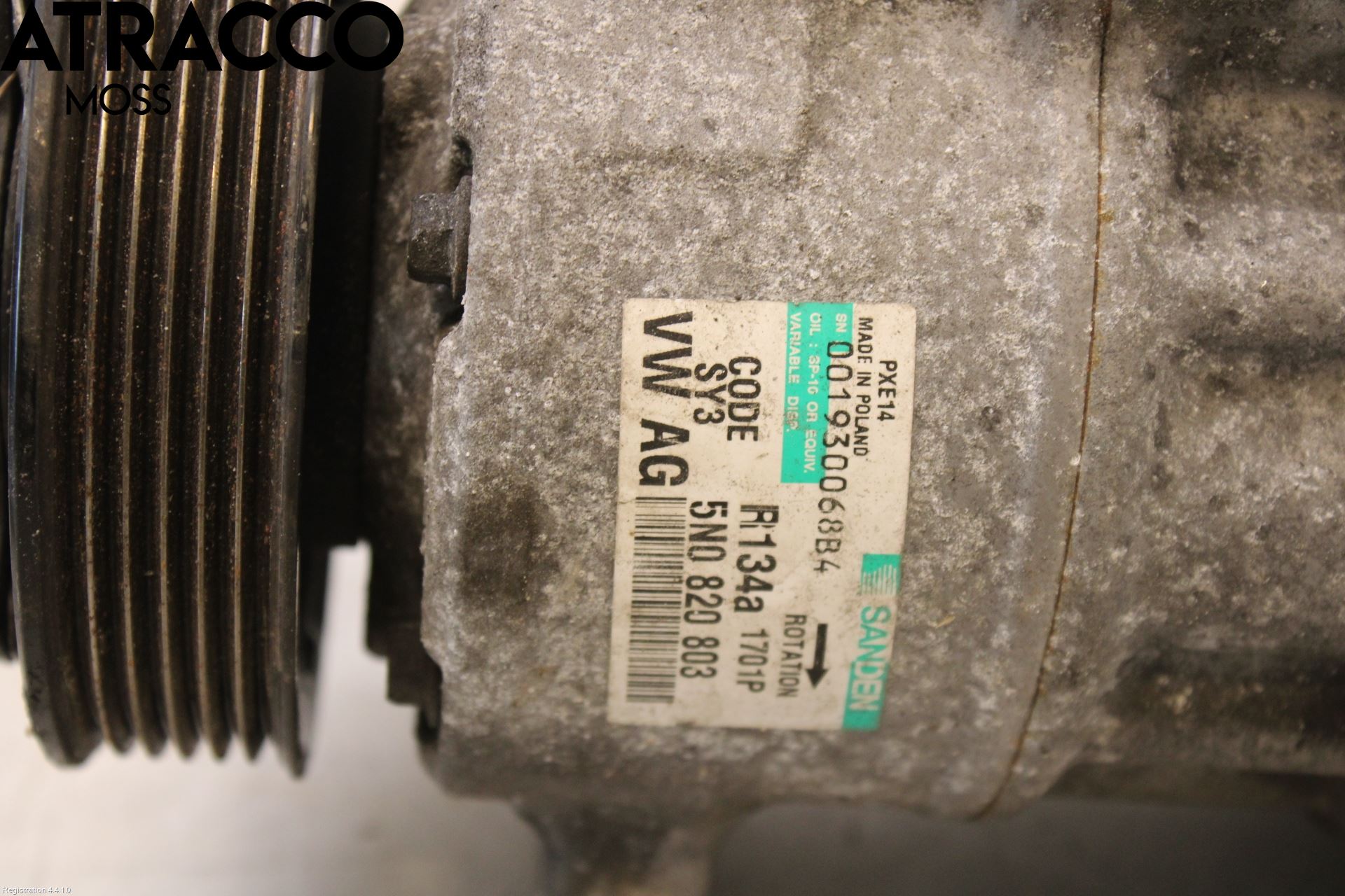 Volkswagen VW GOLF V 04-09 Varme Ac Kompressor