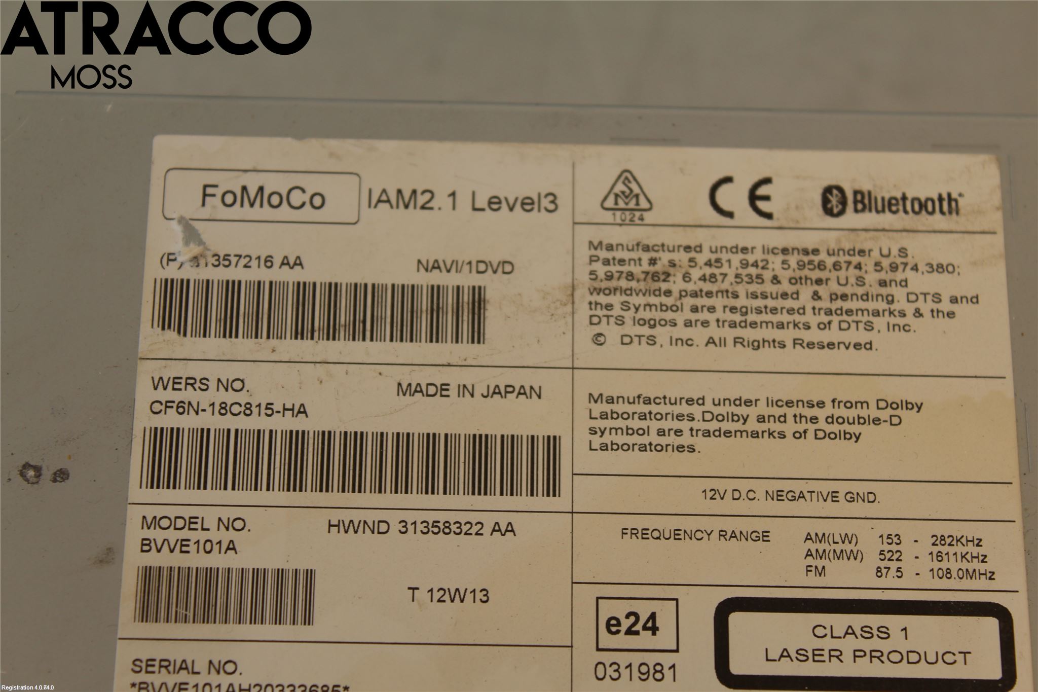 Volvo V60 11-13 Stereo Radio Med Cd