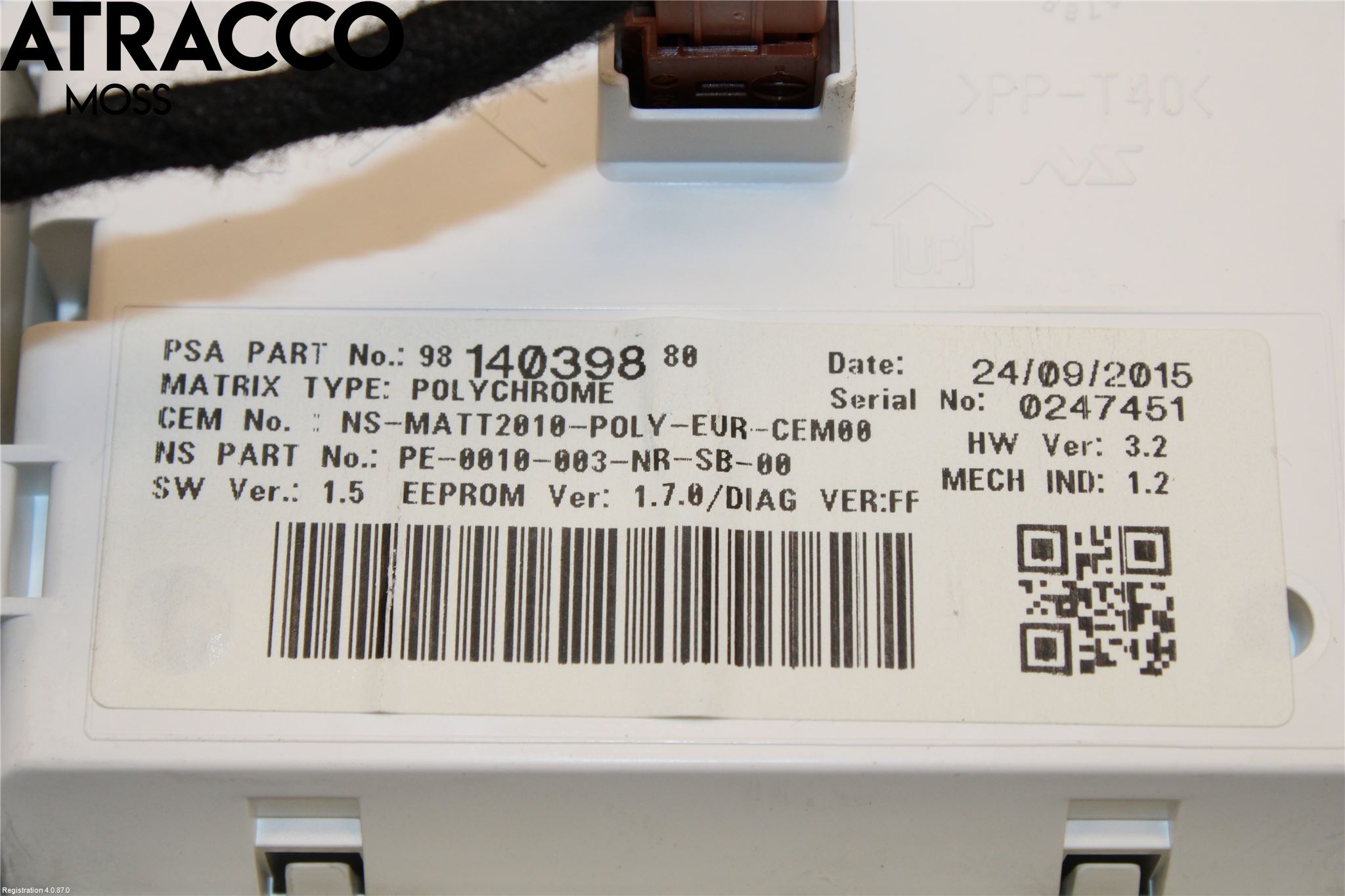 Peugeot 208 12-15 Instr Kombinert