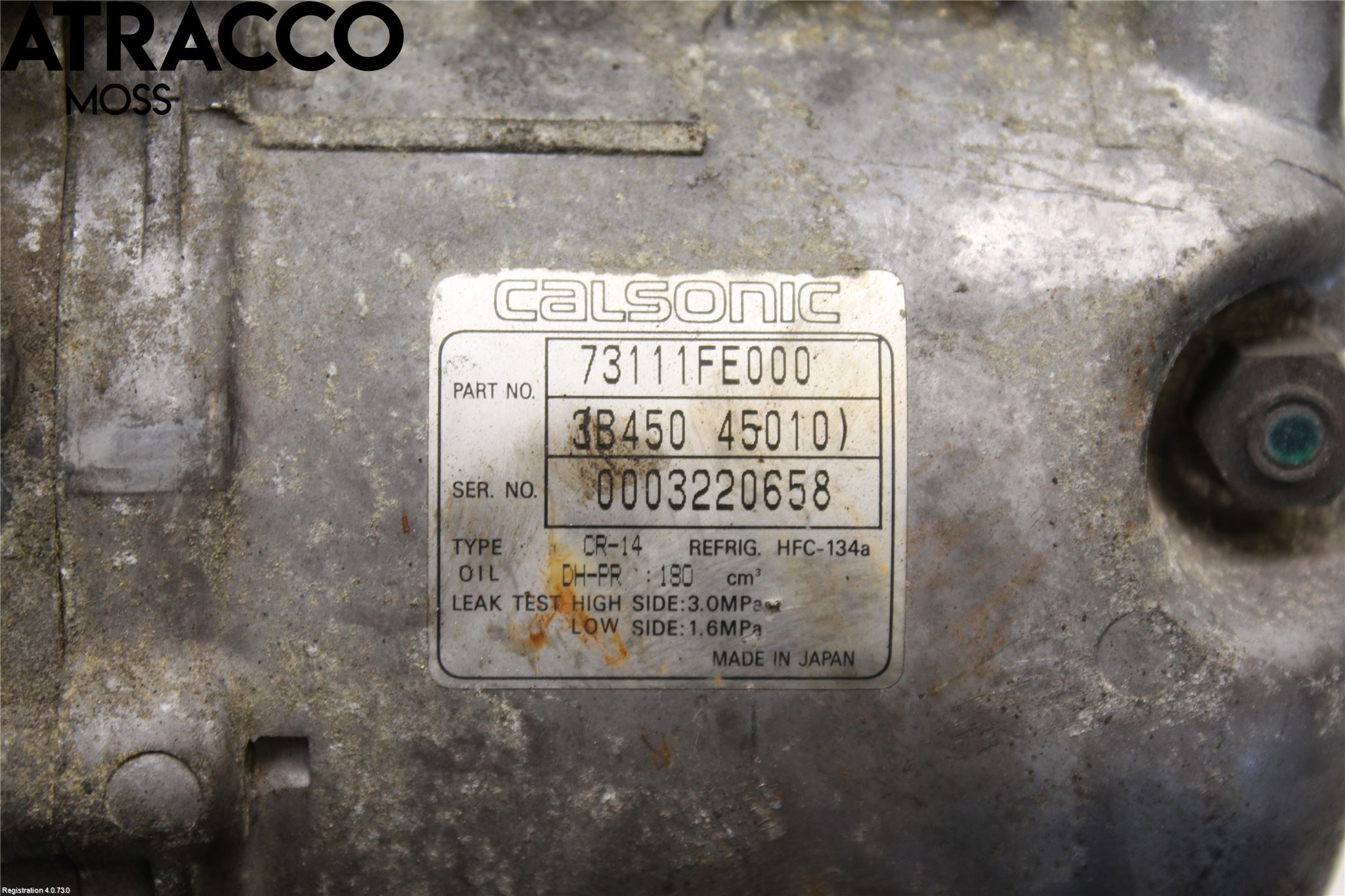 Subaru IMPREZA II  01-02 Varme Ac Kompressor