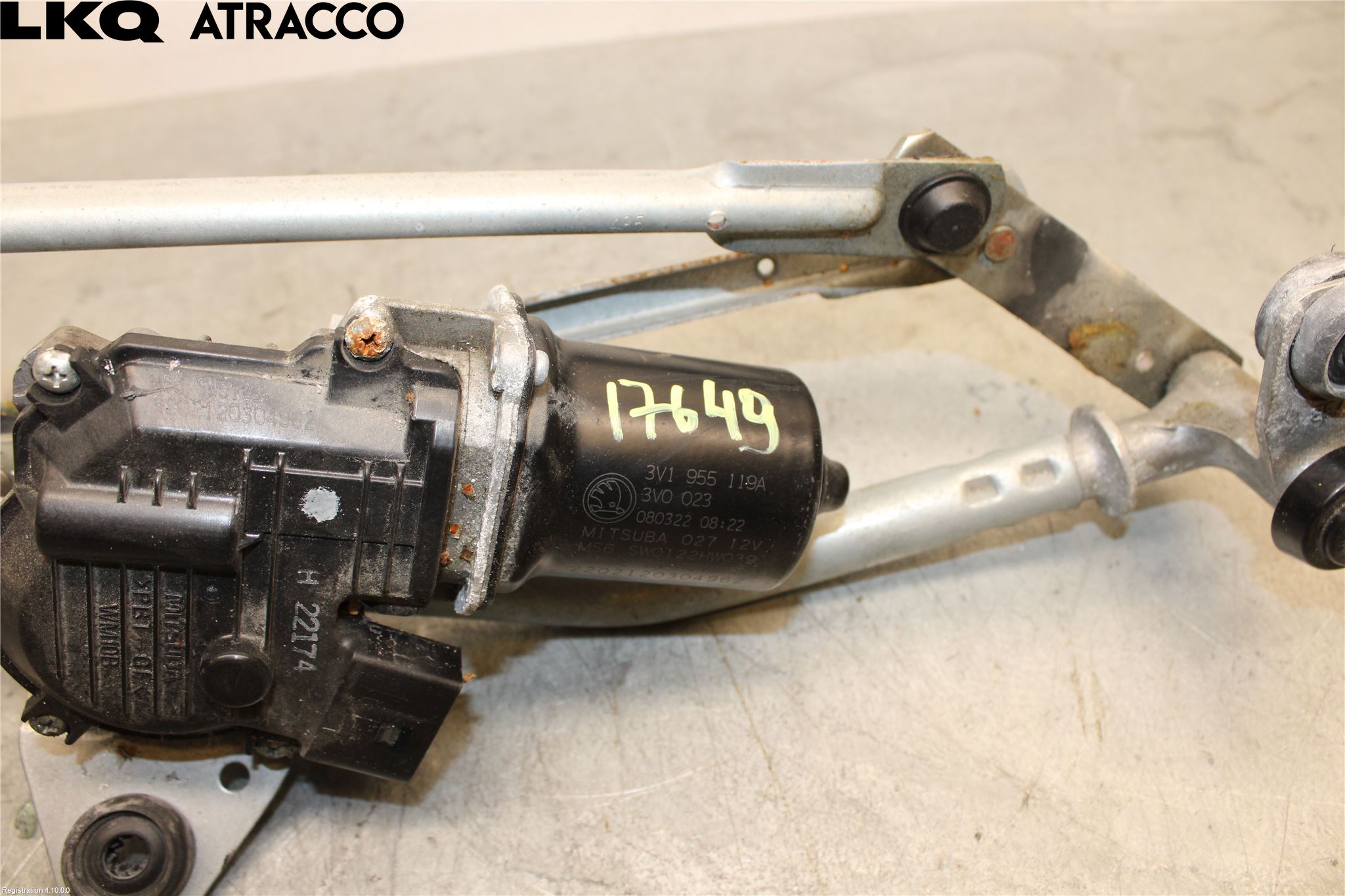 Skoda SUPERB 16-24 Viskerarm-Armer Frontrute