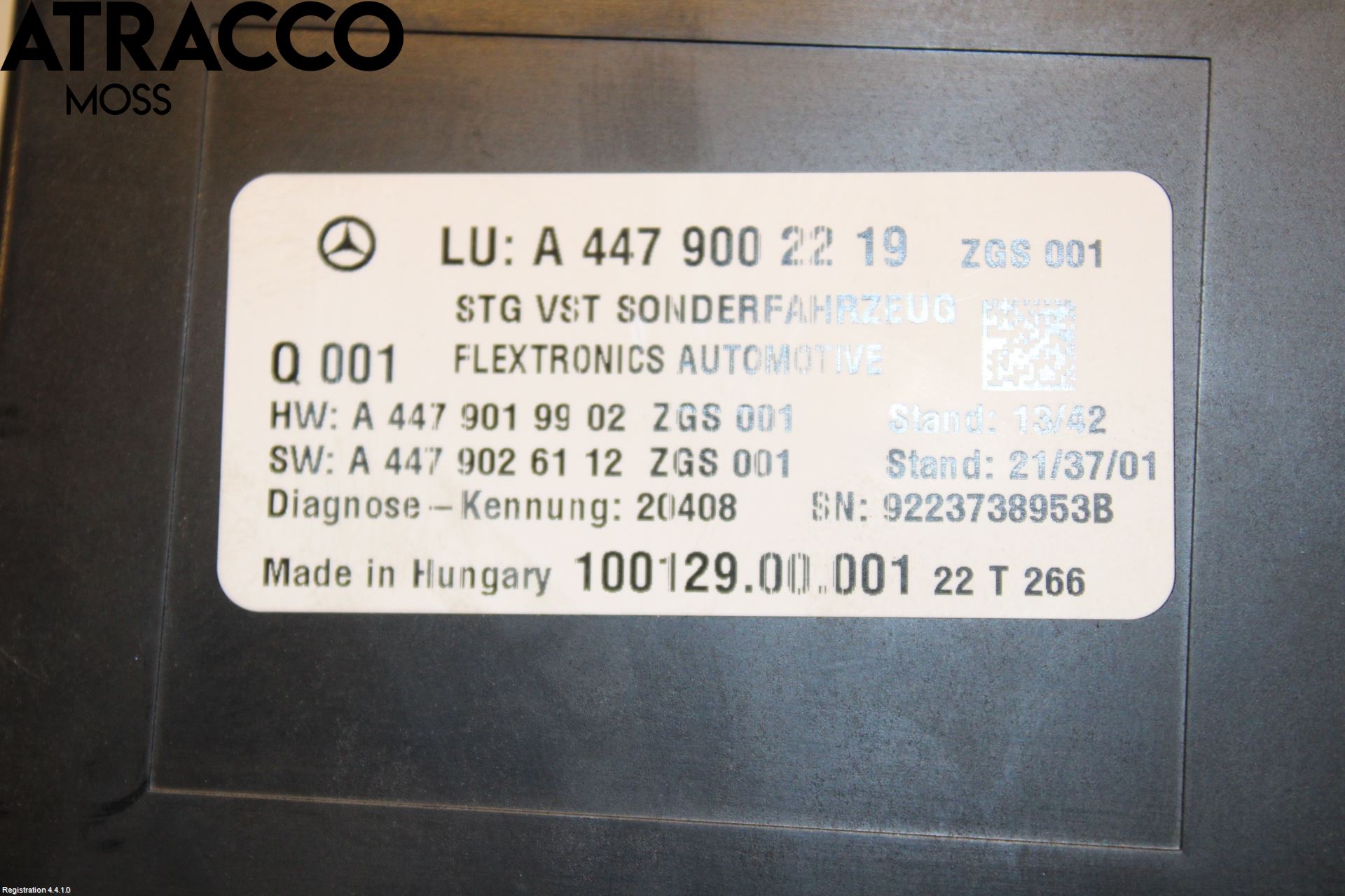 Mercedes-Benz MB EQV (447) 21- Styreenhet Øvrig