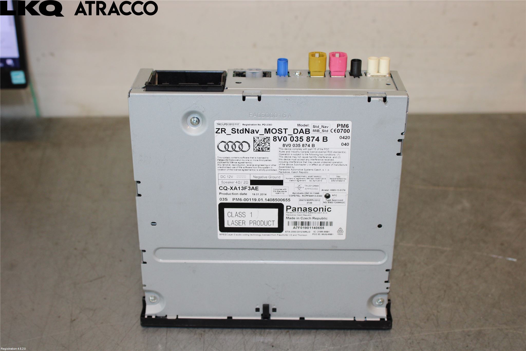 Audi A3/S3 05-13 Stereo Radio Med Cd