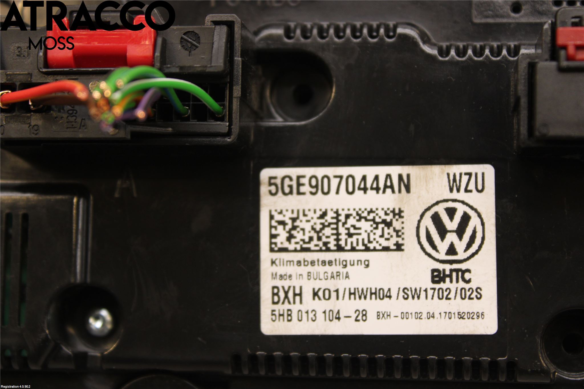 Volkswagen VW GOLF / E-GOLF VII 13-20 Varme Ac Betjening-Display