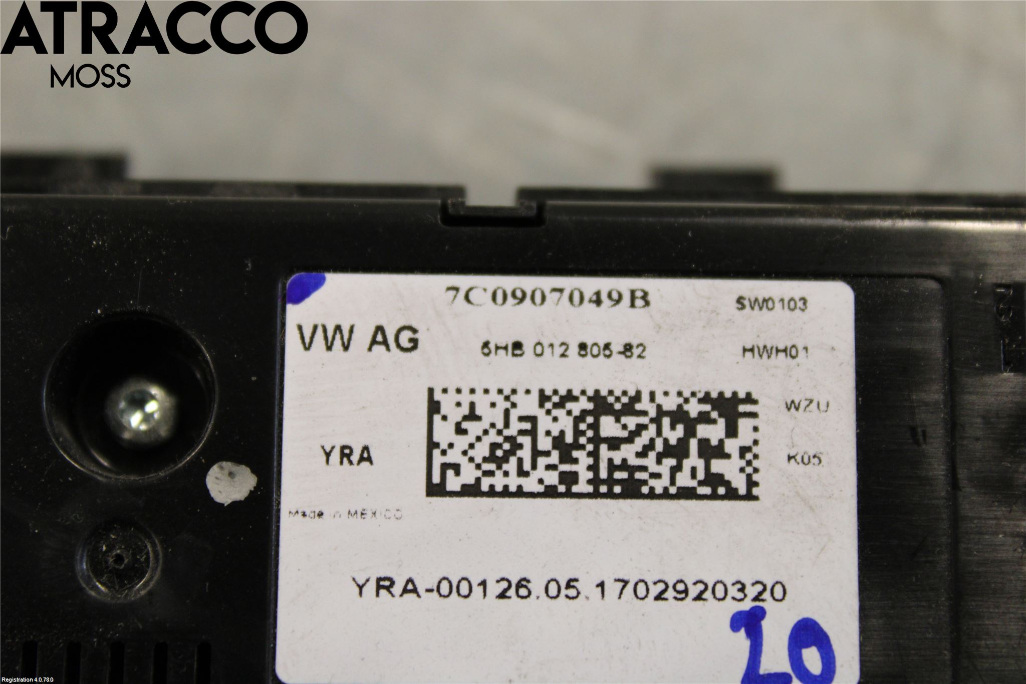 Volkswagen VW CRAFTER II / E-CRAFTER 17- Varme Ac Betjening-Display