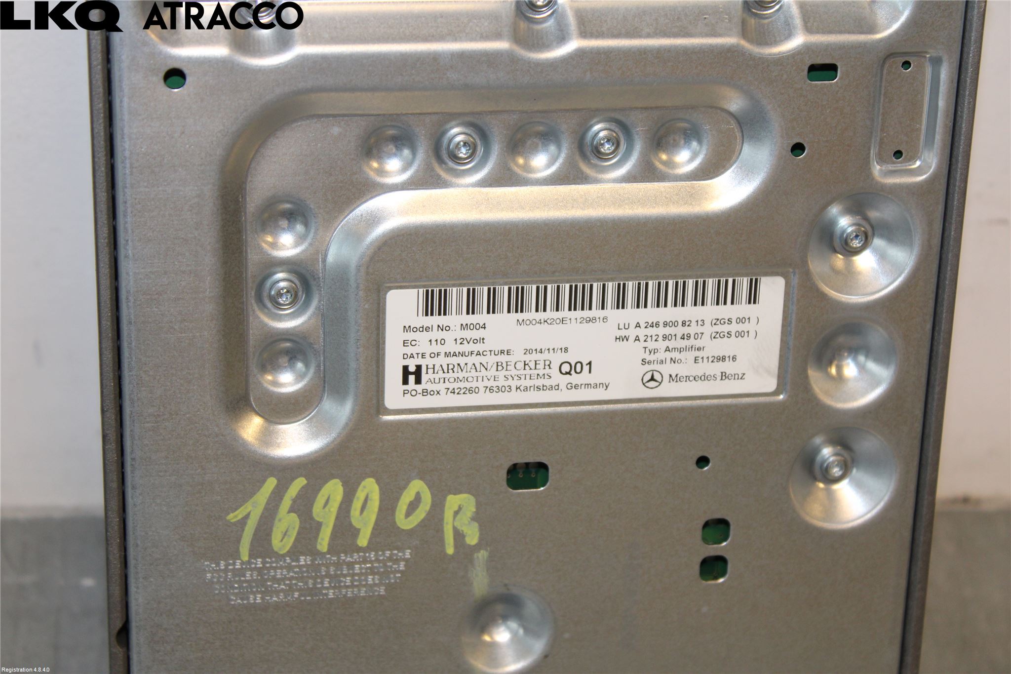 Mercedes-Benz MB A-KLASS (W176) 13-18 Stereo Forsterker