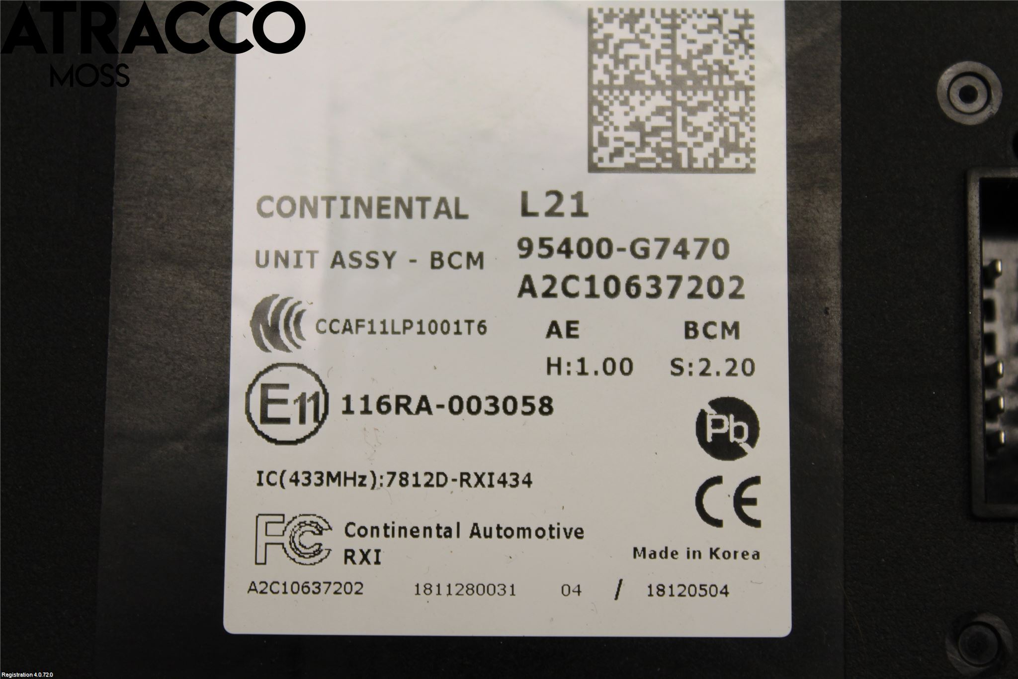 Hyundai IONIQ AE 17-22 Styreenhet Øvrig