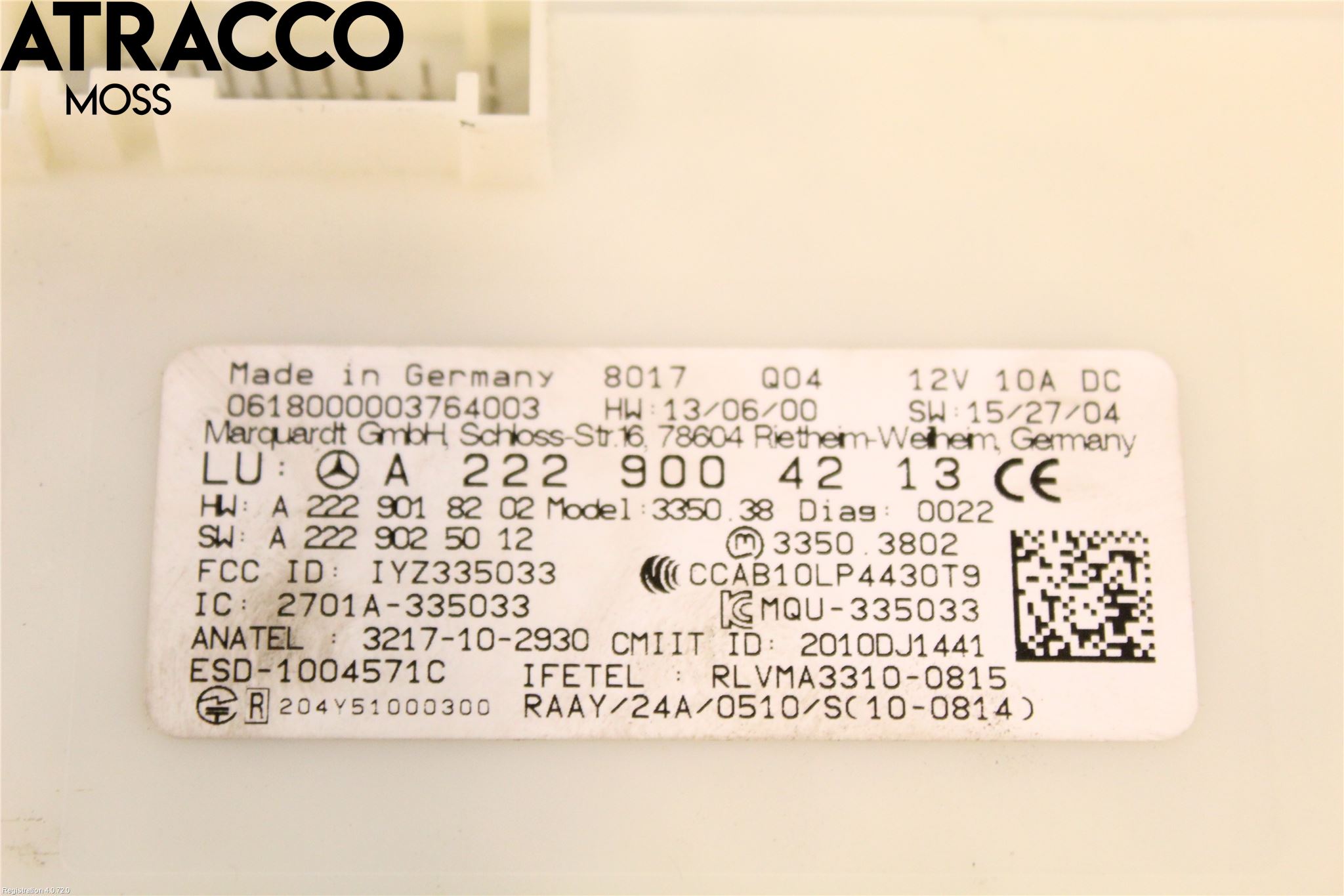 Mercedes-Benz MB C-KLASS (W205) 14-21 Styreenhet Øvrig