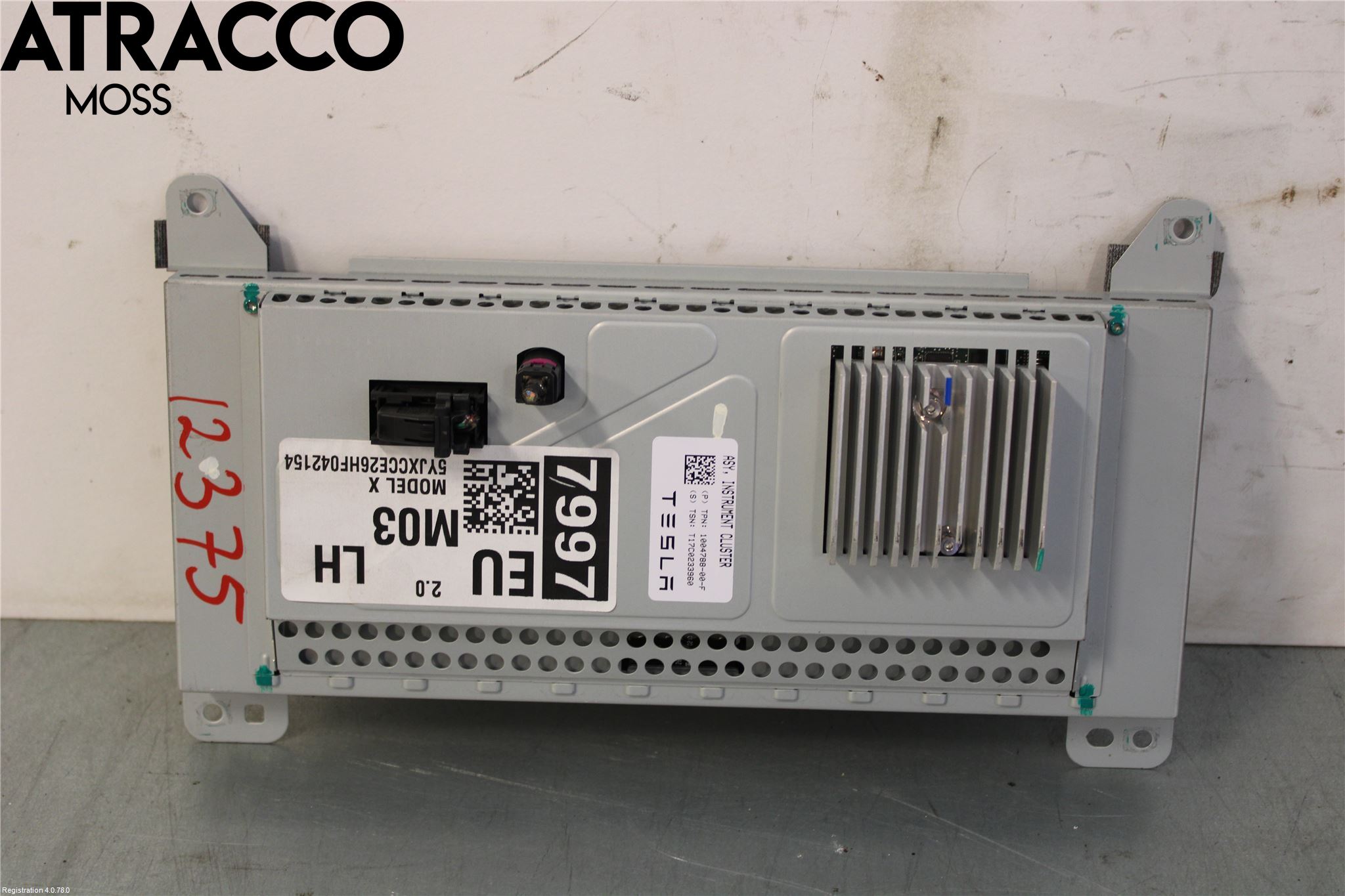 Tesla MODEL X 16- Instr Kombinert