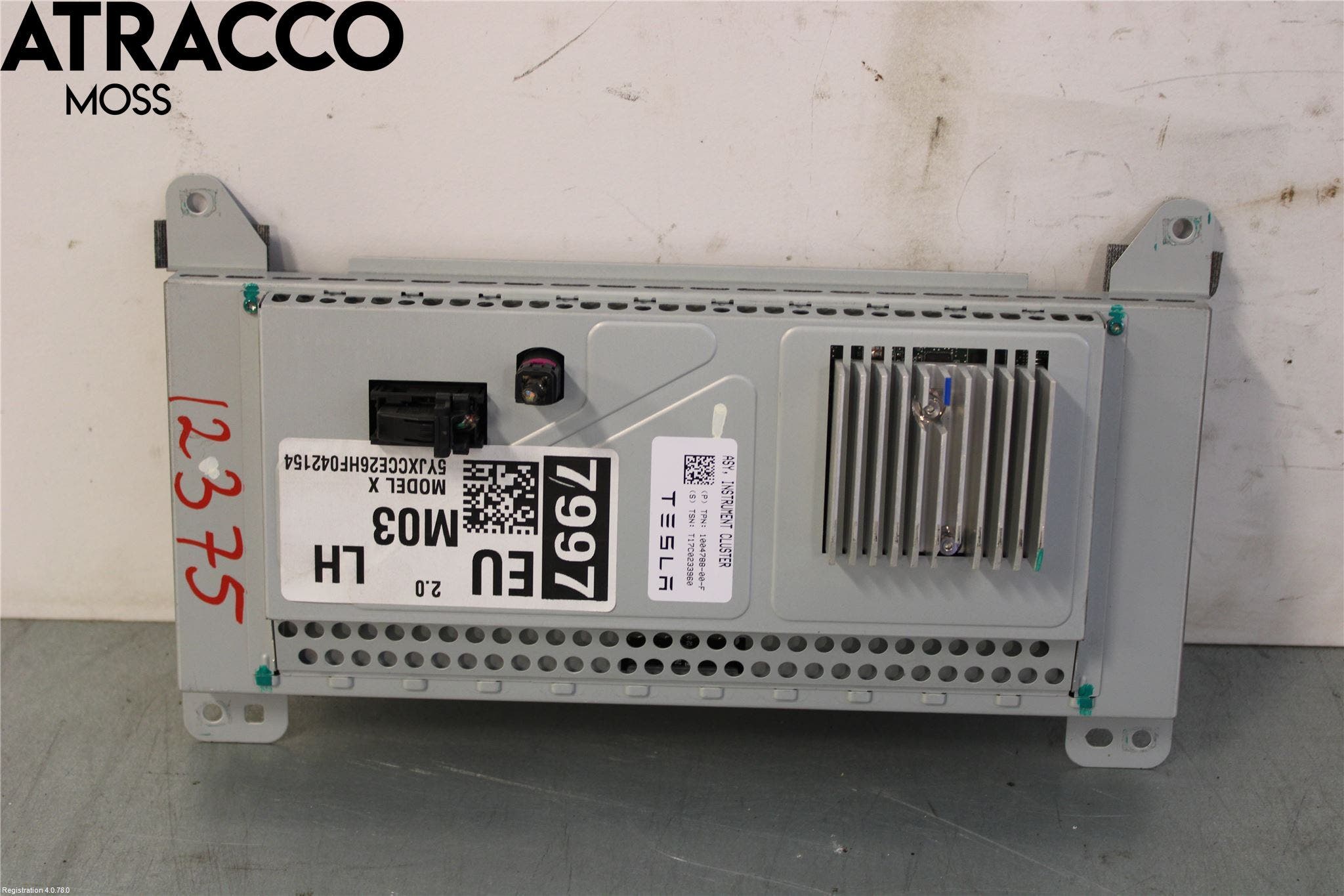 Tesla MODEL X 16- Instr Kombinert