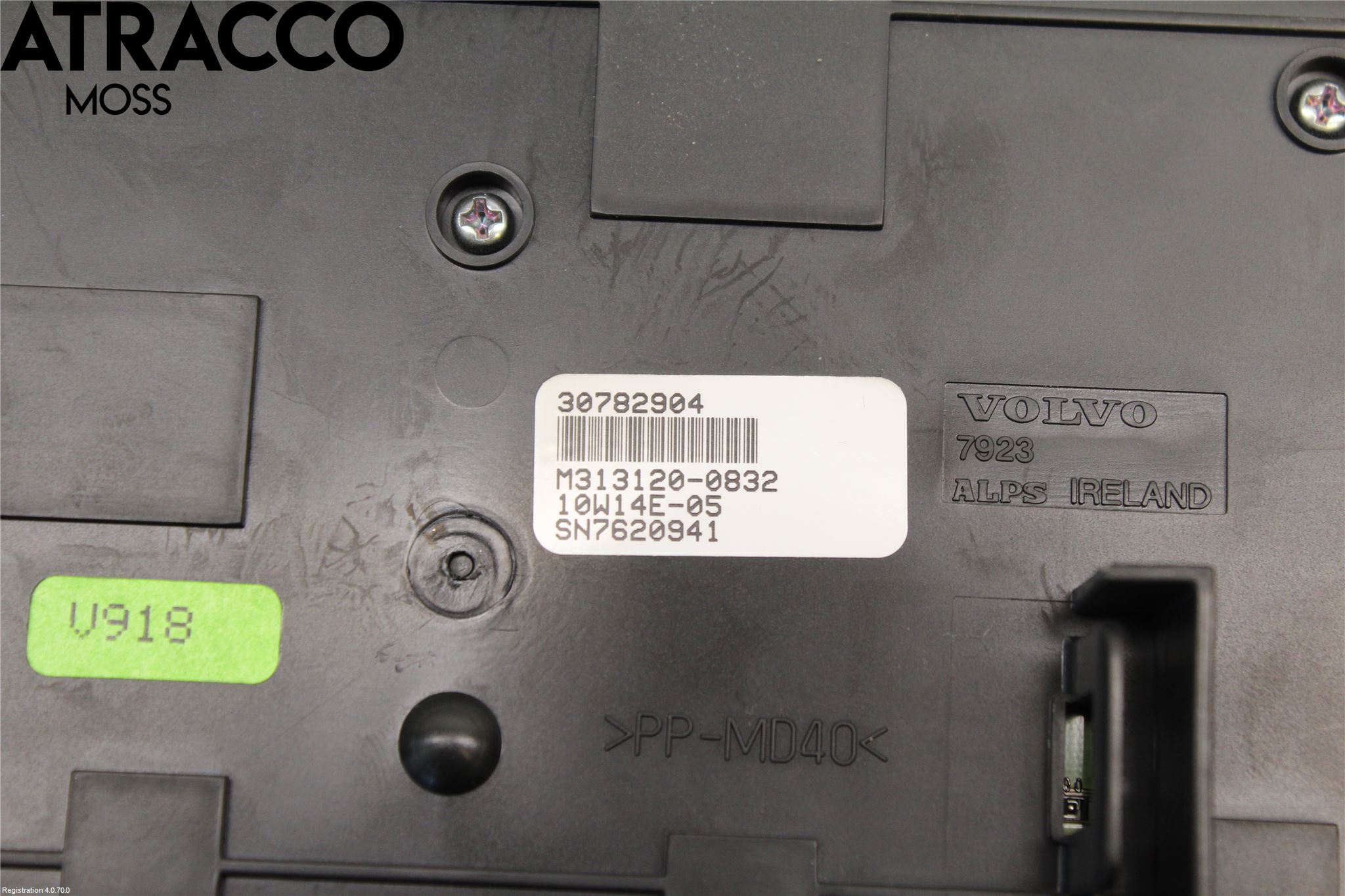 Volvo V70 08-13 Varme Ac Betjening-Display