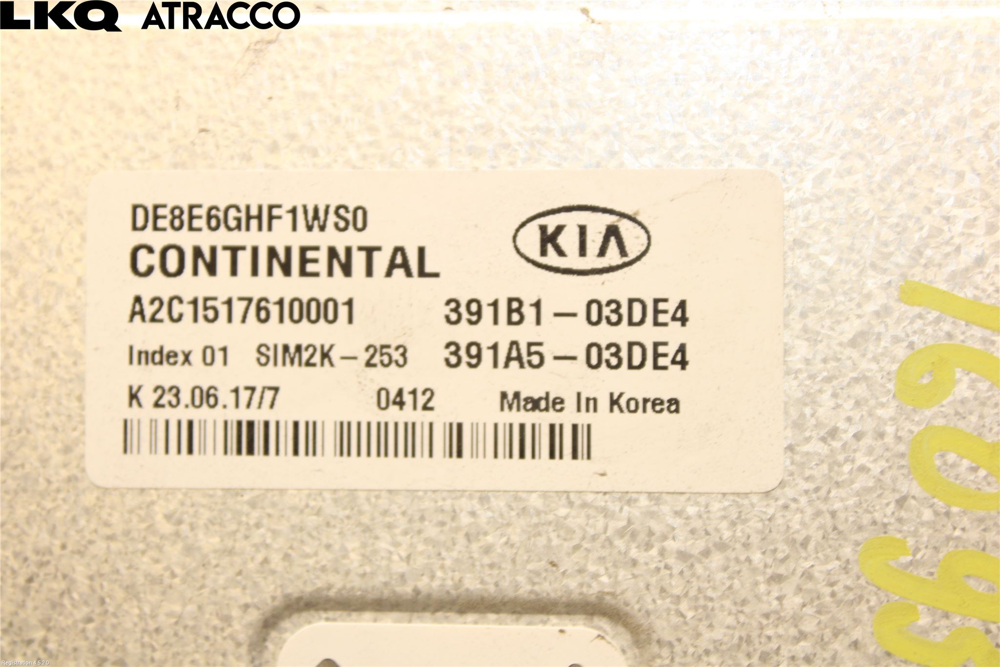 Kia NIRO (DE) 17-22 Styreenhet Innsprøytning