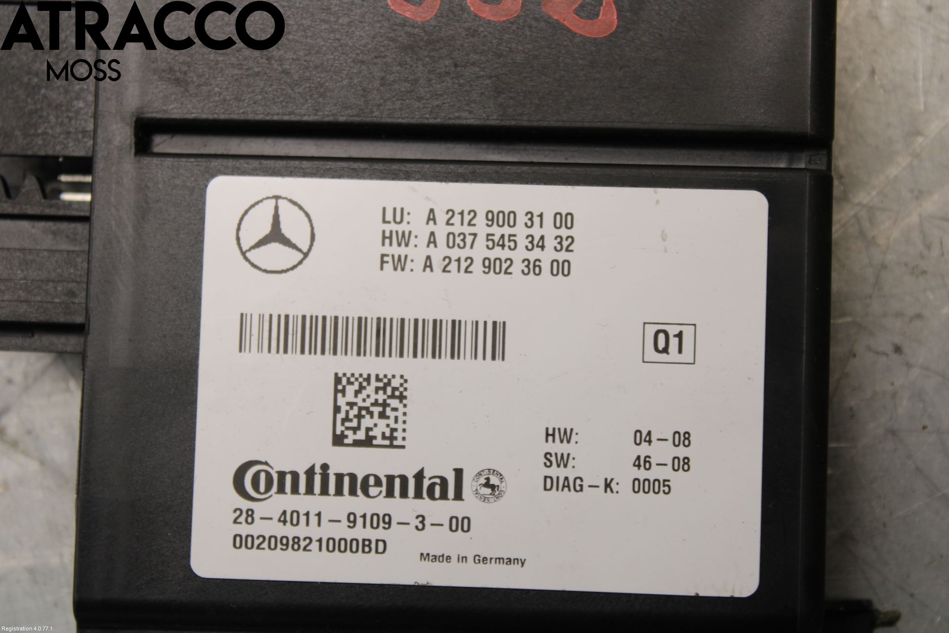 Mercedes-Benz MB E-KLASS (W212) 09-16 Styreenhet Øvrig