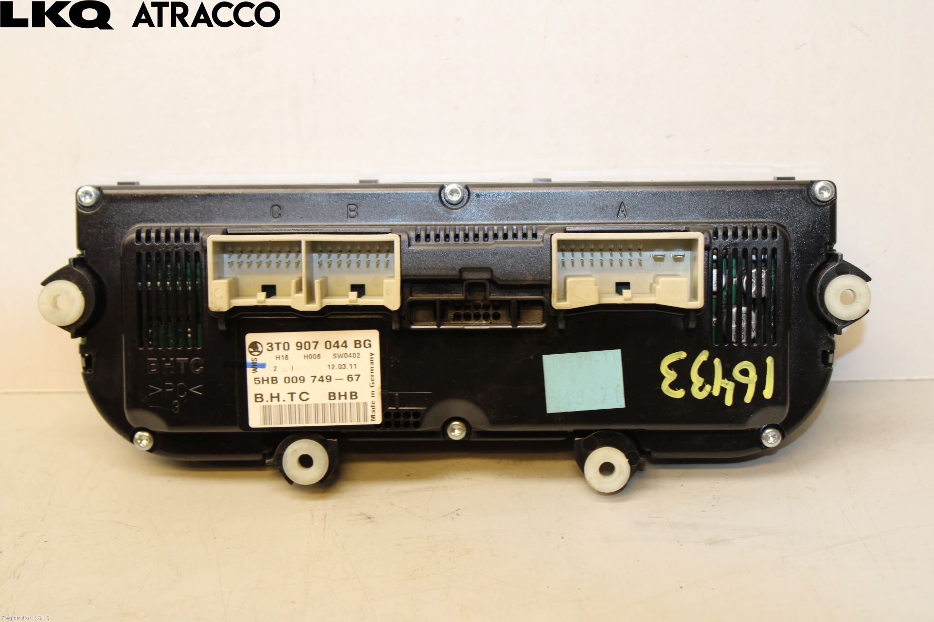 Skoda SUPERB 09-15 Varme Ac Betjening-Display