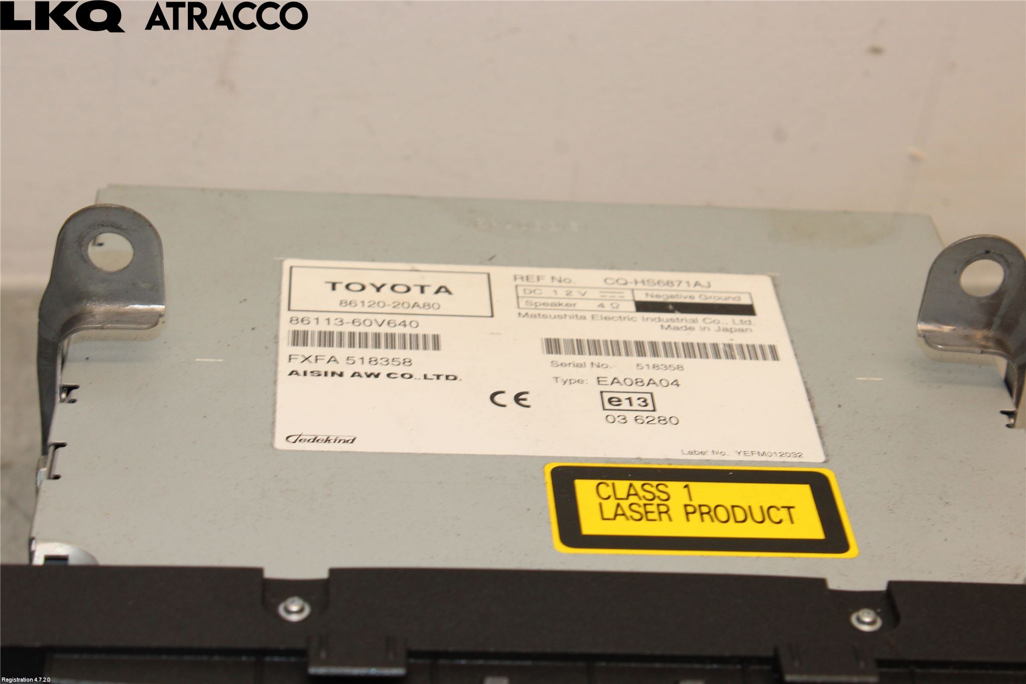 Toyota AVENSIS 09-15 Stereo Radio