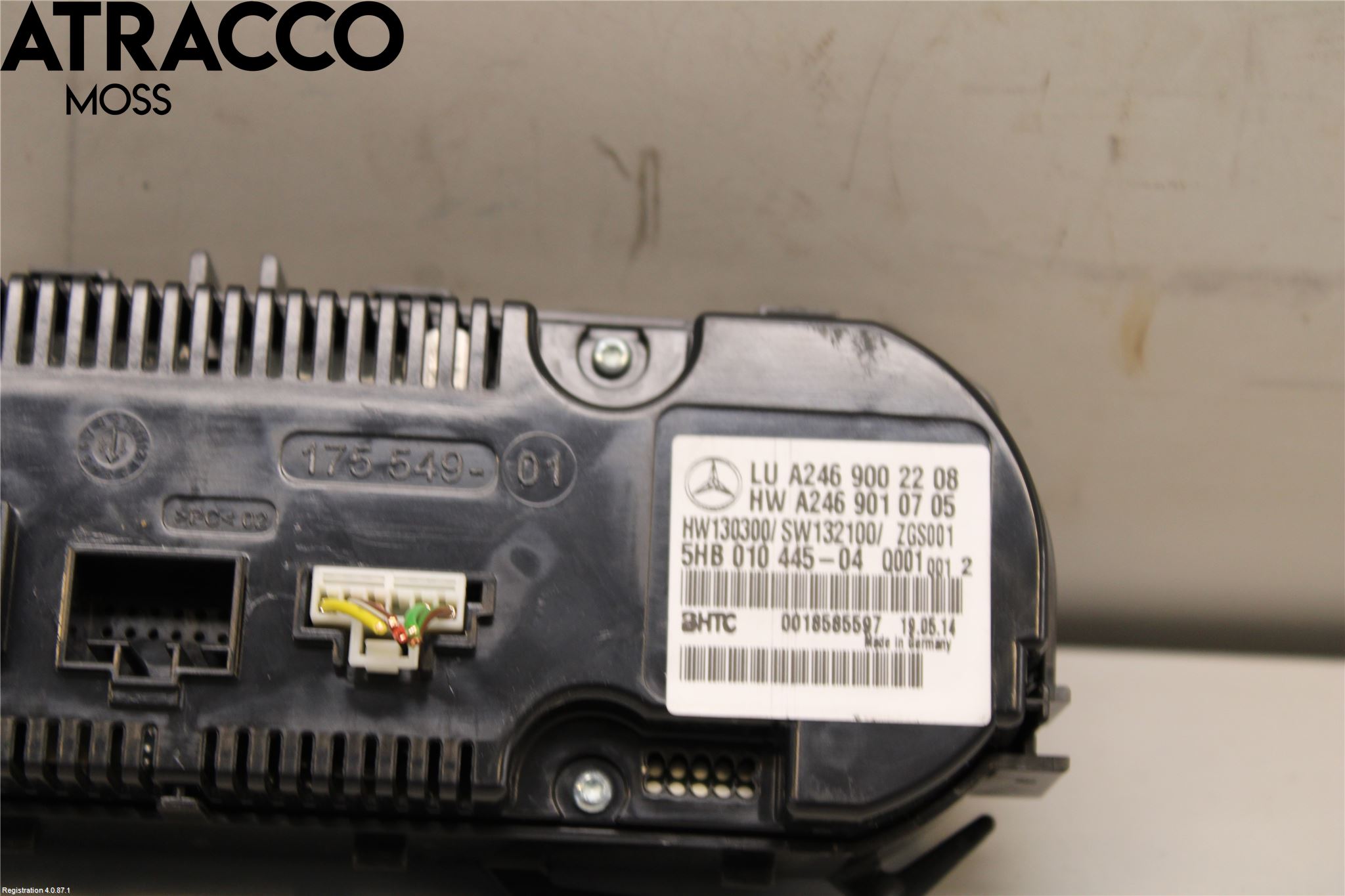 Mercedes-Benz MB A-KLASS (W176) 13-18 Varme Ac Betjening-Display