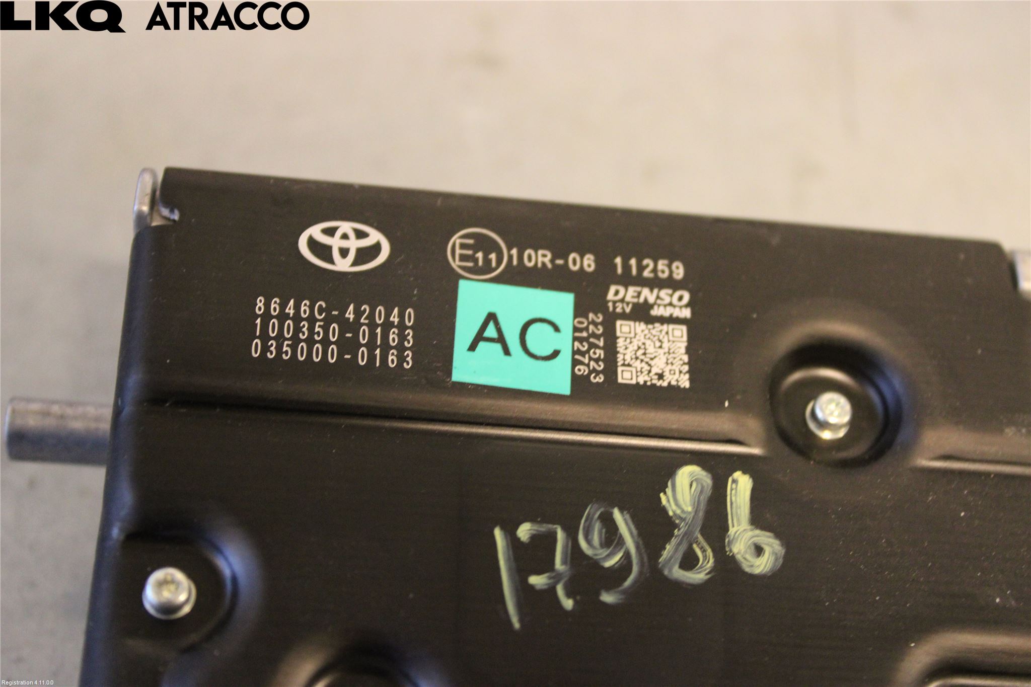 Toyota bZ4X EA10 22- Parkeringshjelp Kamera