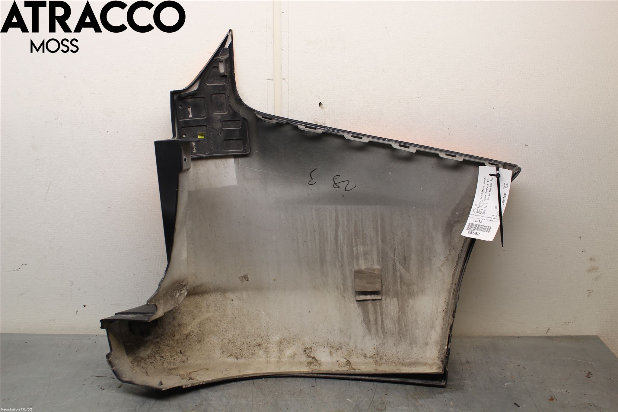 Ford TRANSIT/TOURNEO CONNECT 13-22 Støtfanger Bak Hjørne Venstre