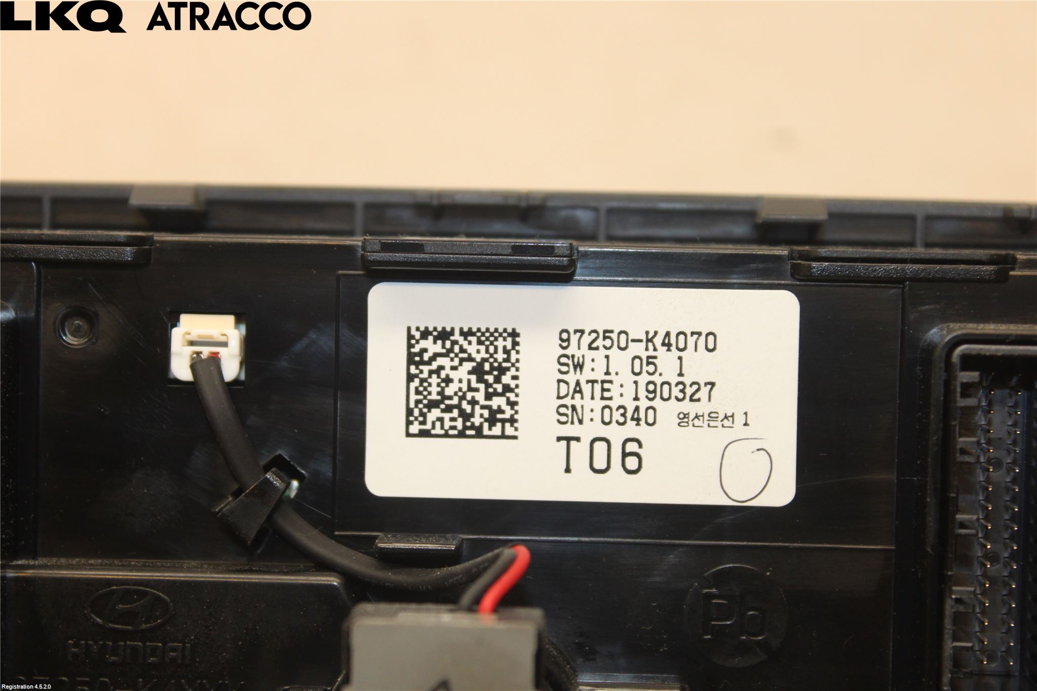 Hyundai KONA/ELECTRIC OS 18-23 Varme Ac Betjening-Display