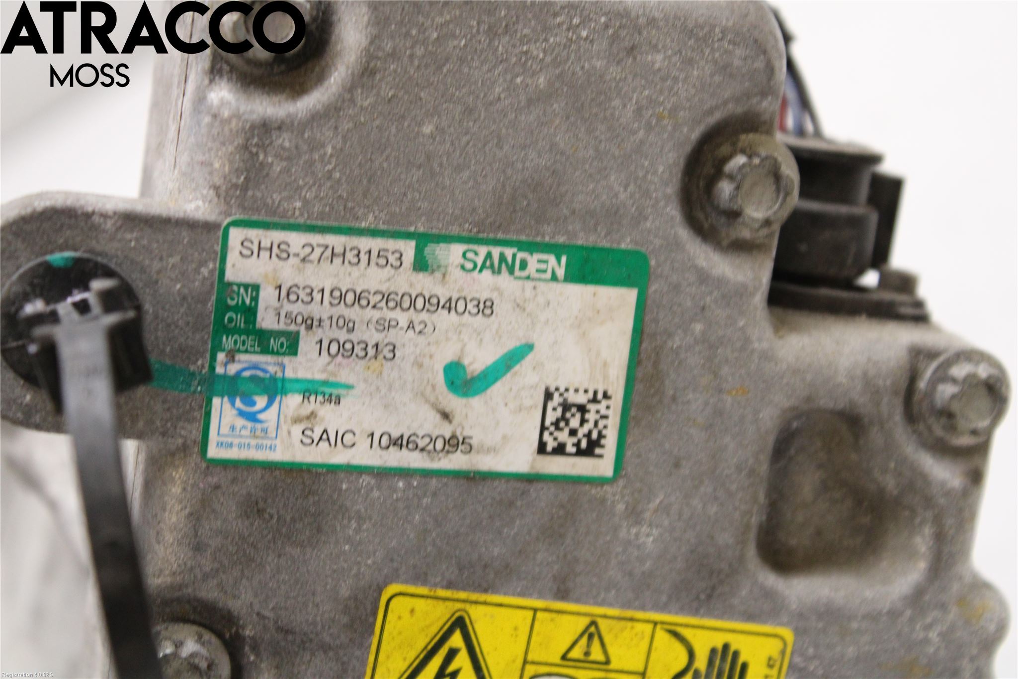 MG ZS EV 20- Varme Ac Kompressor