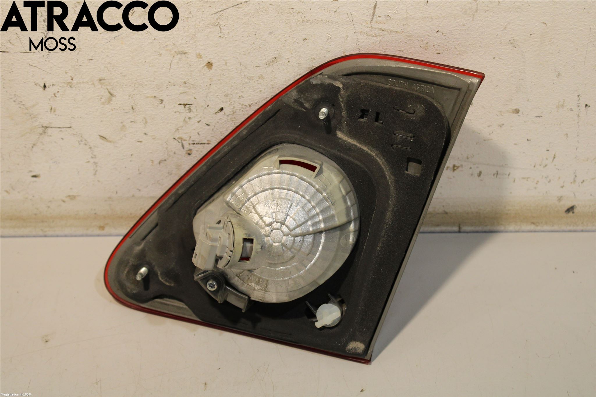 Toyota COROLLA 08-12 Baklykt Venstre  På Luke(Indre